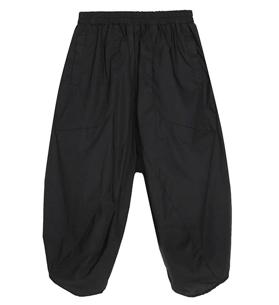 Curved Hem Cropped Balloon Pant | DIGS