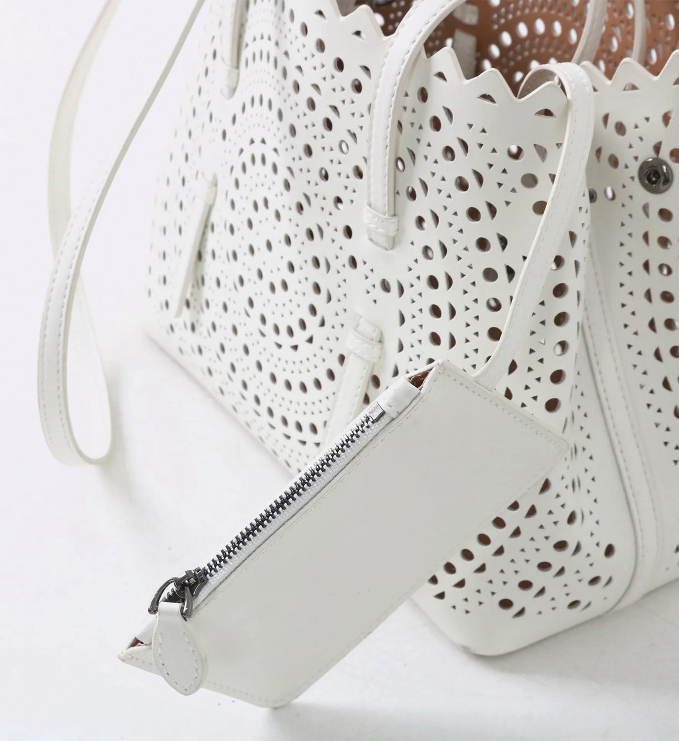 Cut Out Leather Bag 25cm