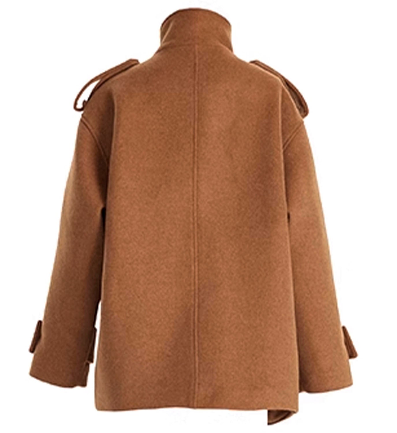 High Collar Pea Coat - DIGS