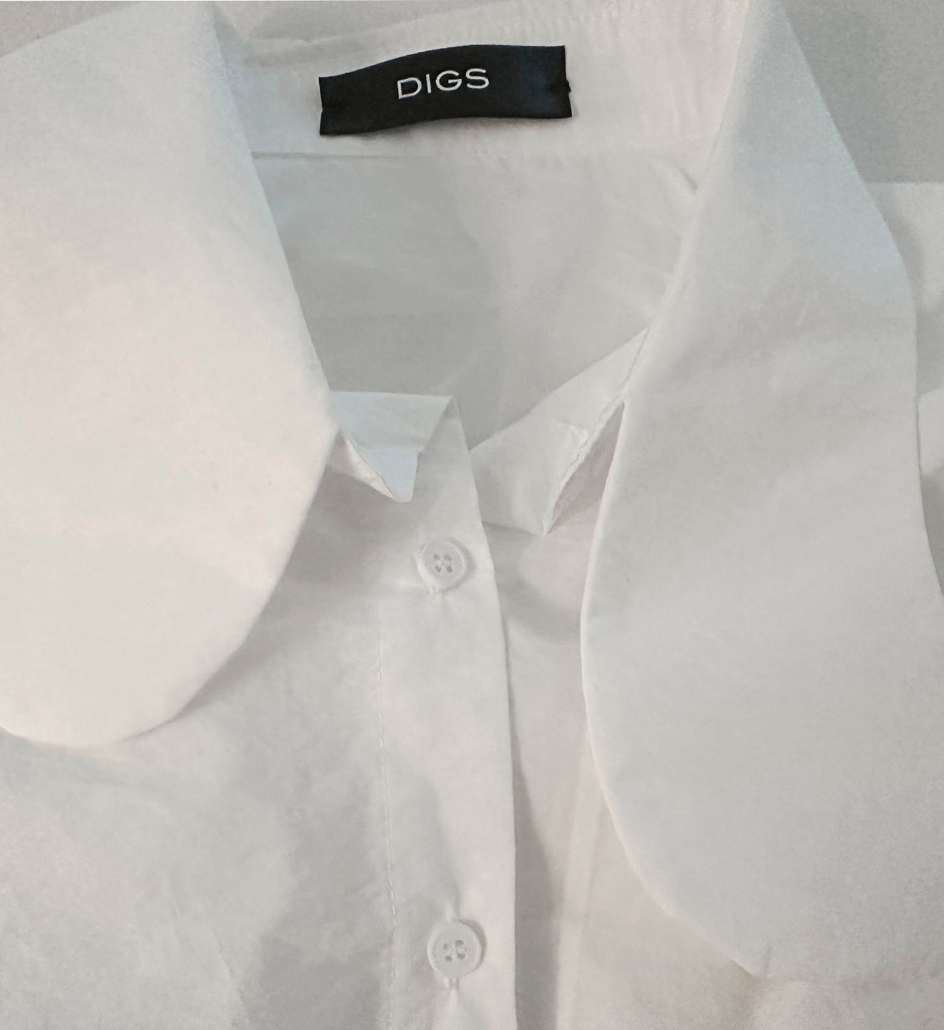 Balloon Cropped Poplin Shirt