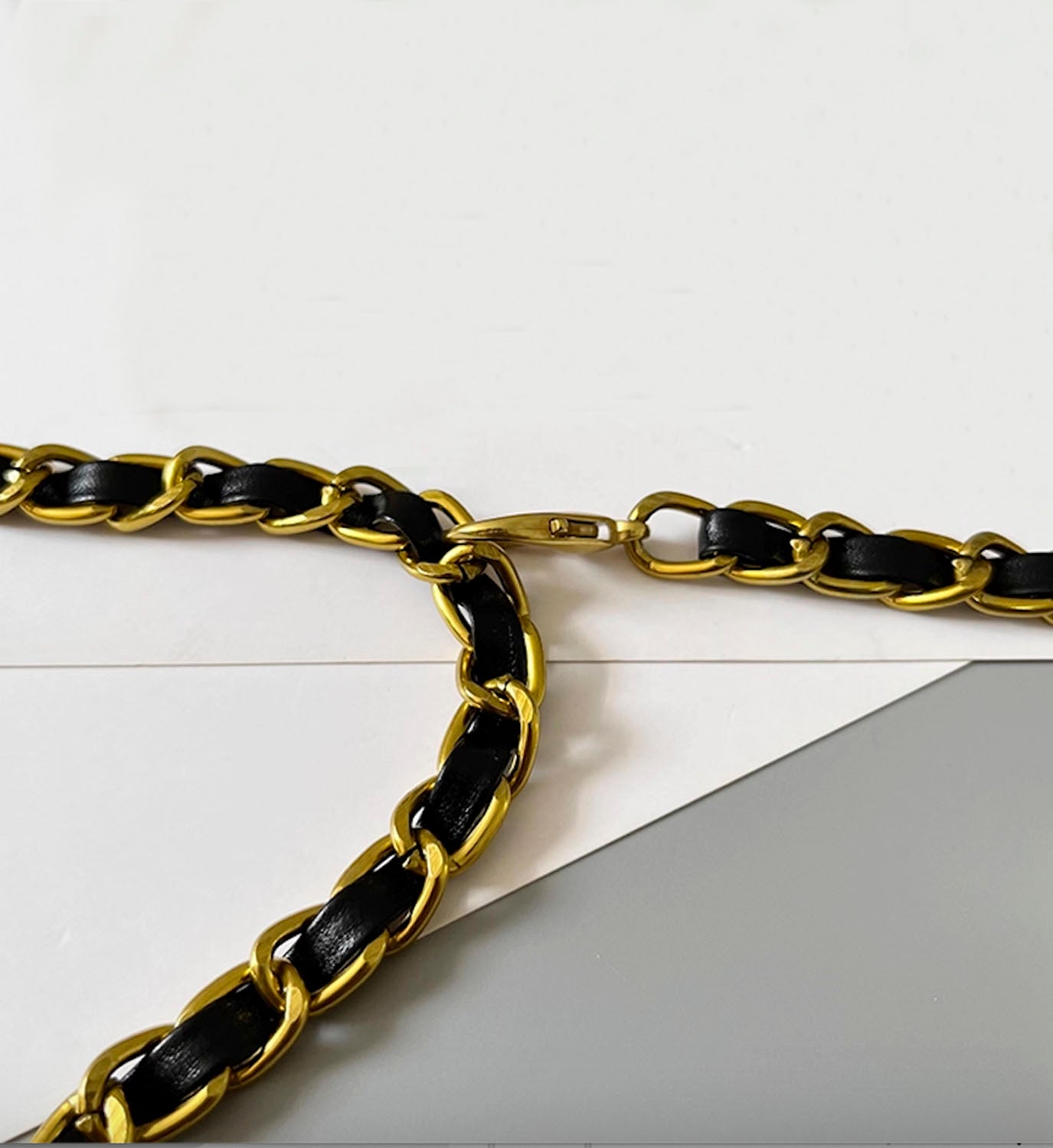 Leather Chain Belt