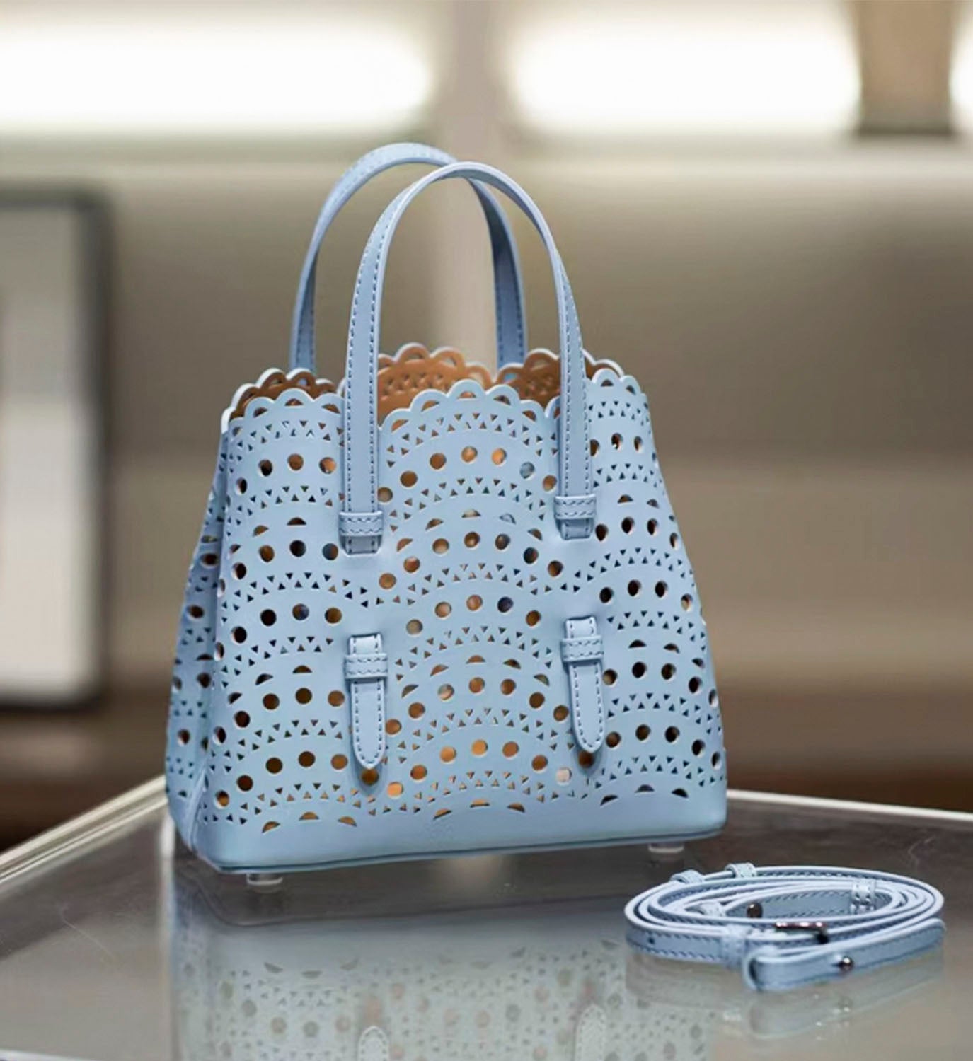 Cut Out Leather Bag - DIGS