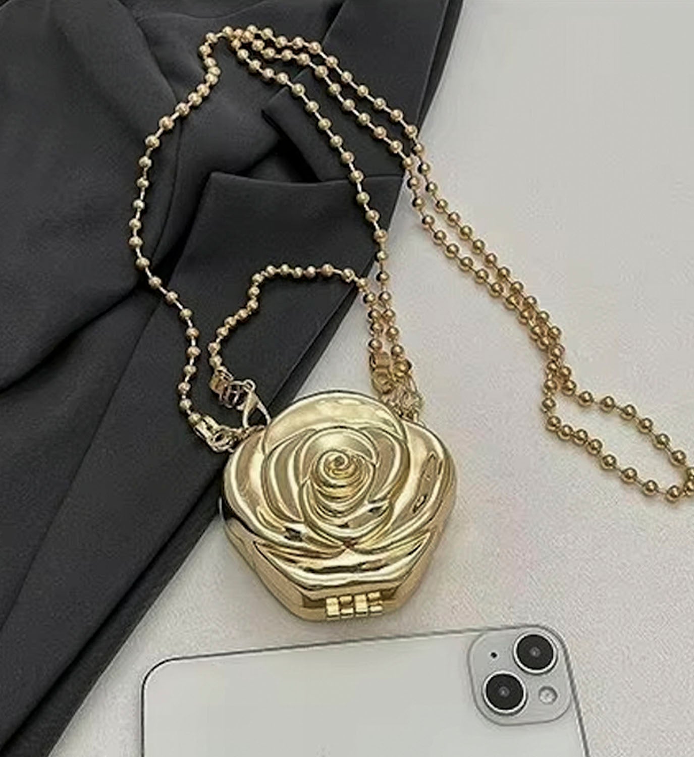 Camellia Crossbody Metal Bag - DIGS