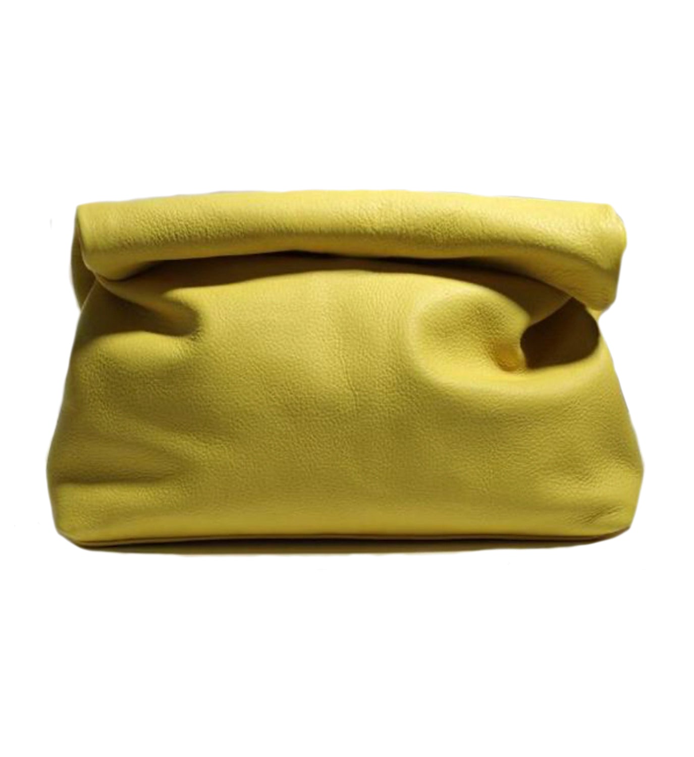 Roll Up Leather Clutch Bag