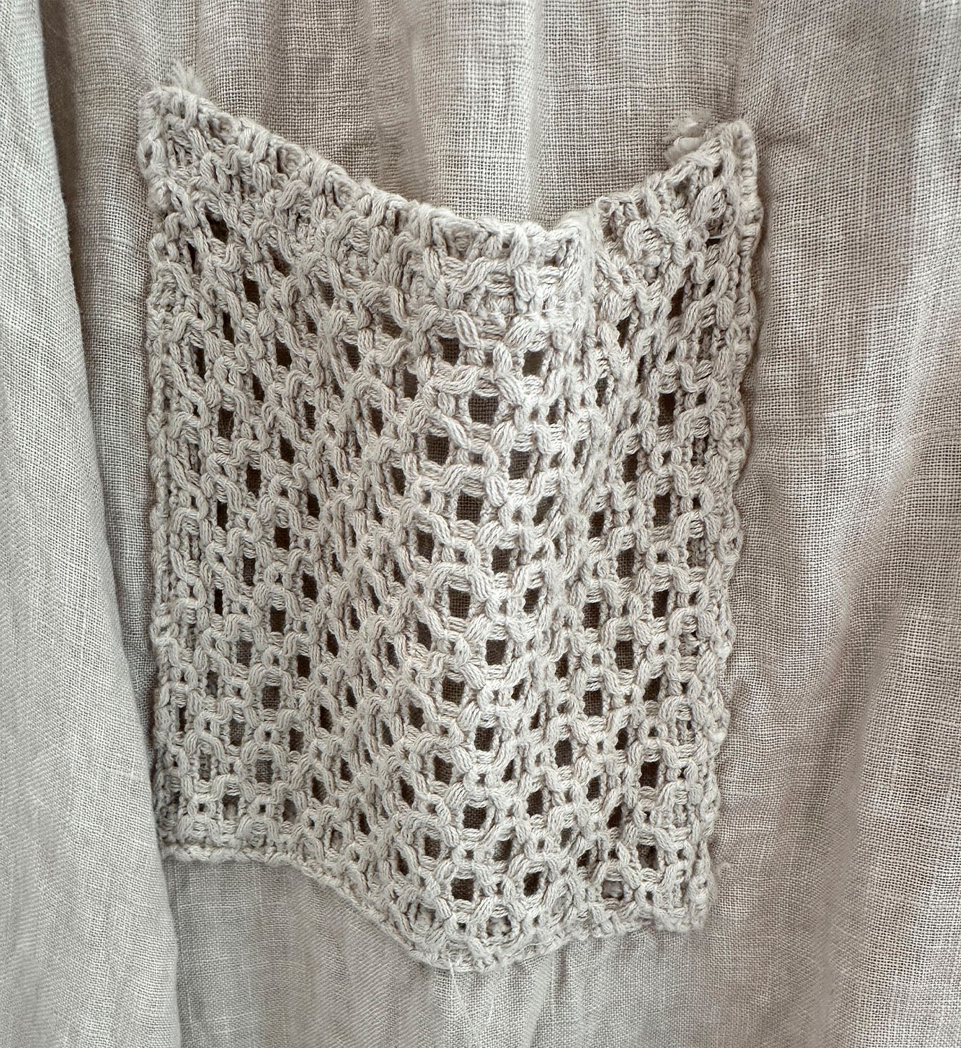 Linen Crochet Skirt