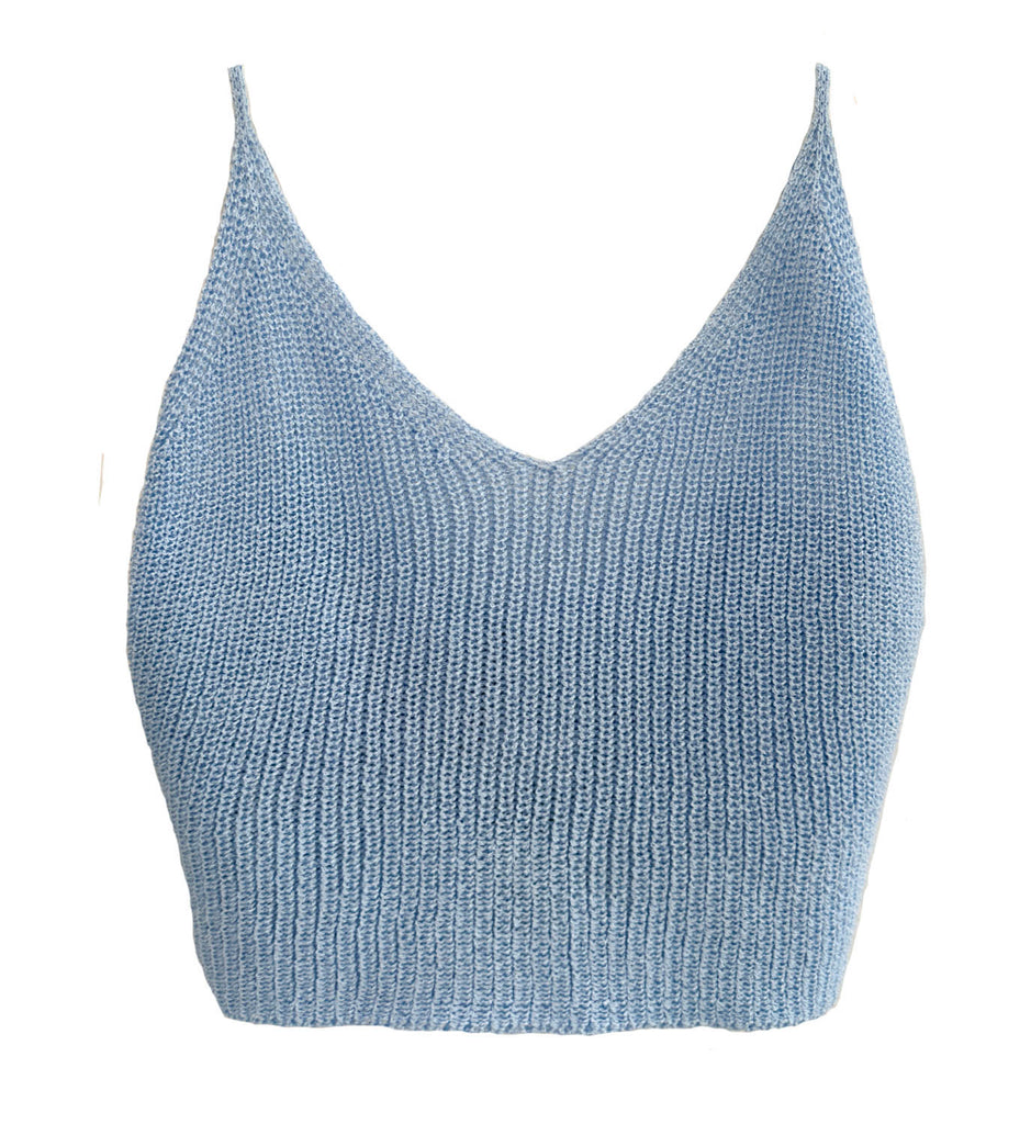 Crop Knit Tank Top