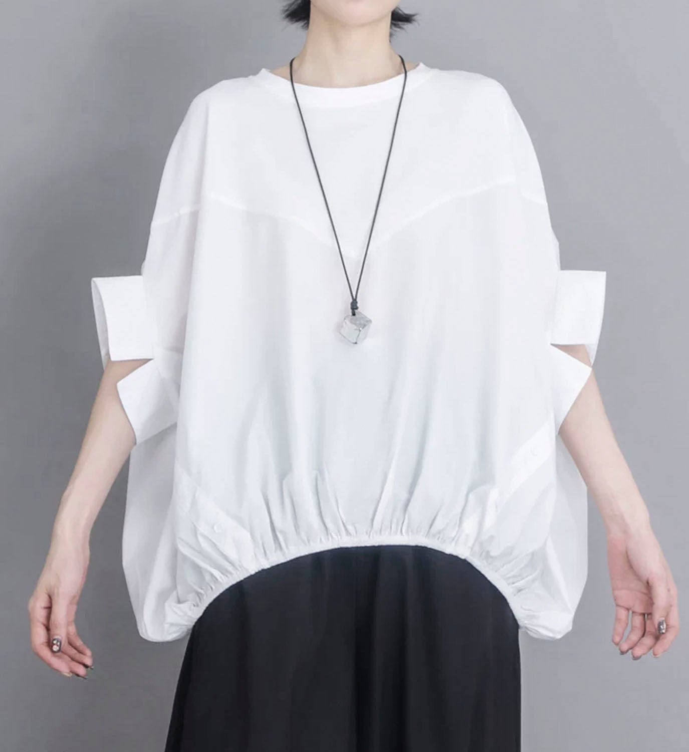 Cocoon Poplin Top