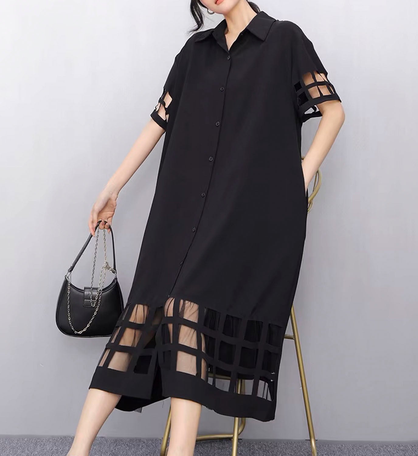 Cut Out Midi Dress - DIGS