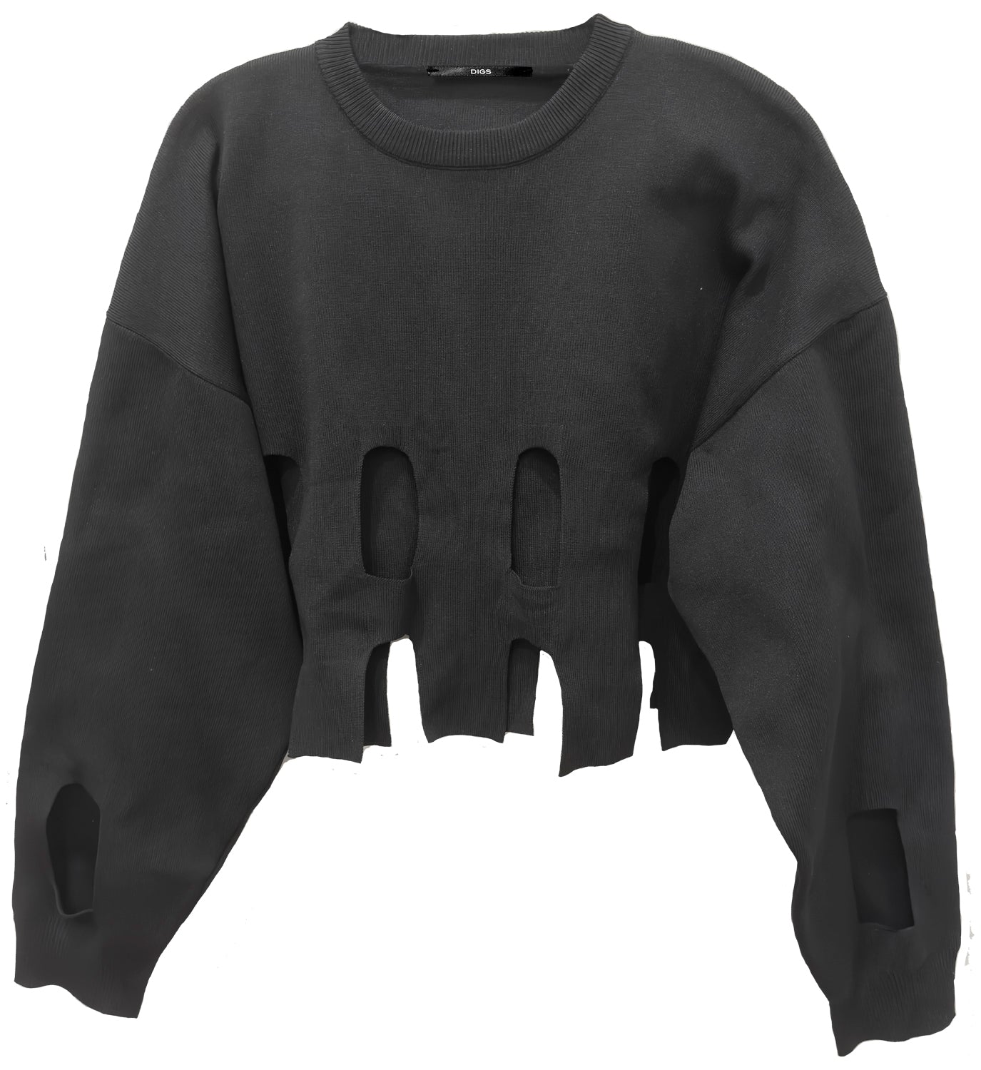 Cut-Out Crop Sweater - DIGS