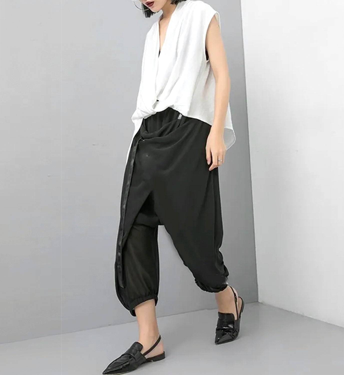 Draped Asymmetrical Top - DIGS