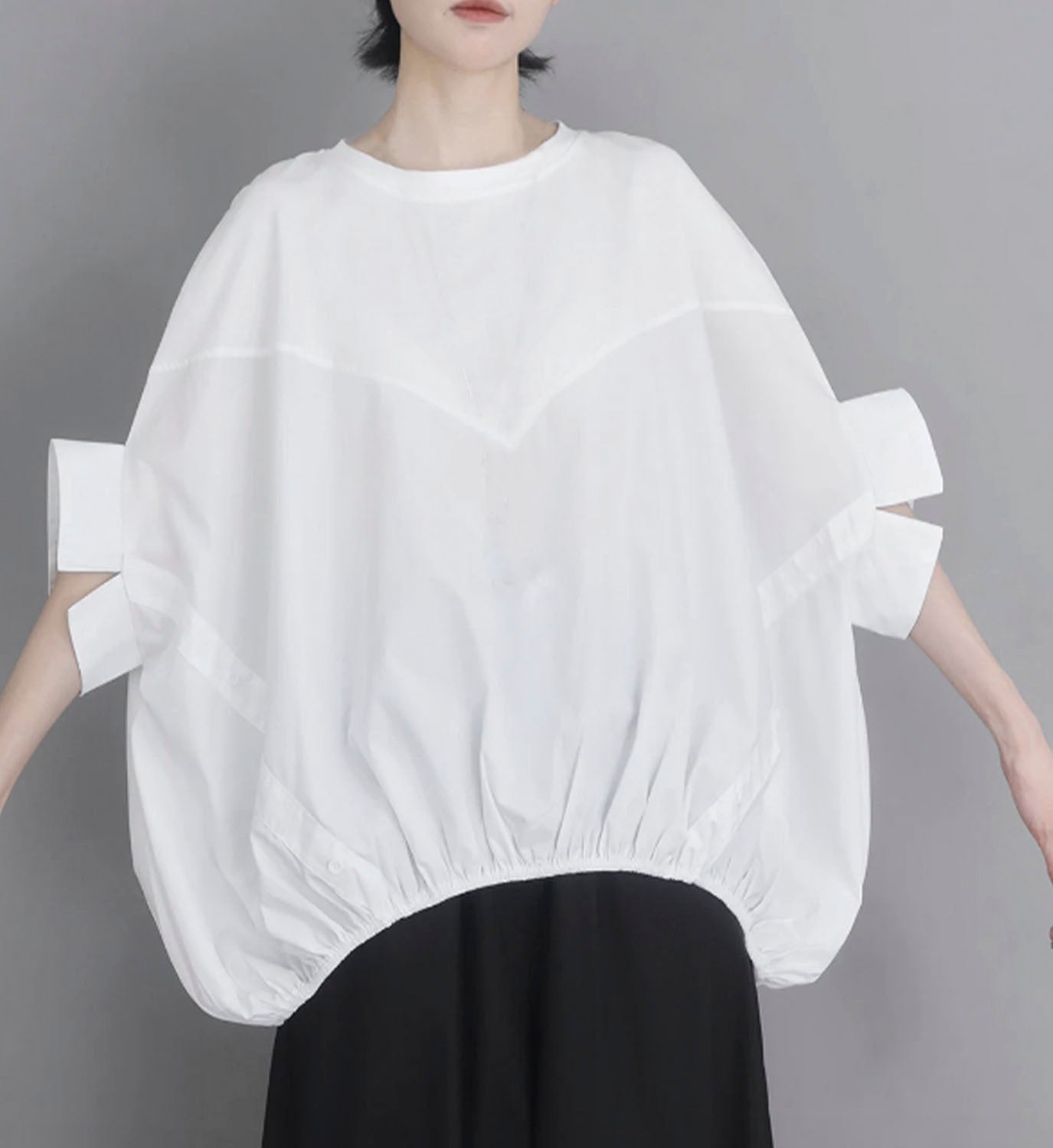 Cocoon Poplin Top