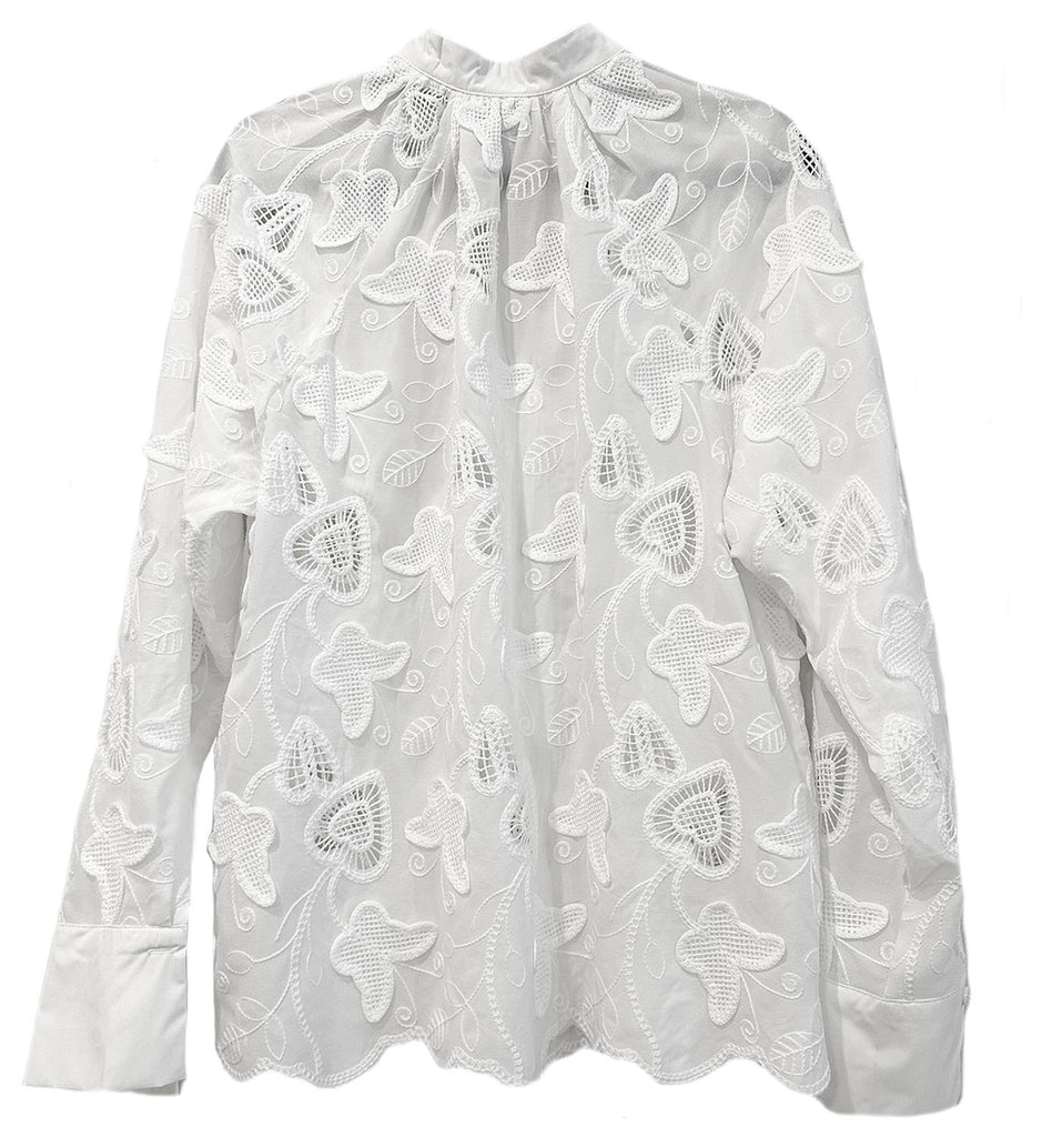 Embroidered Lace Painter Shirt