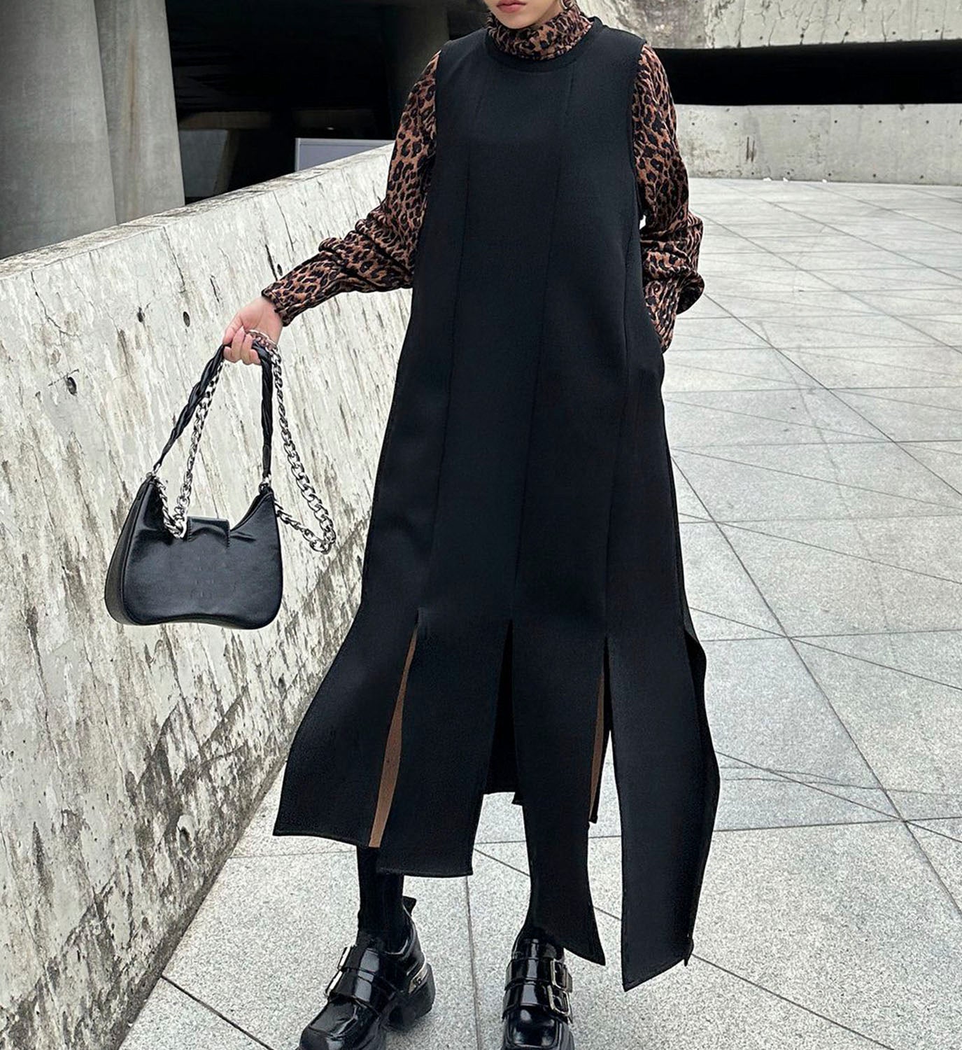 Panel Sleeveless Dress - DIGS