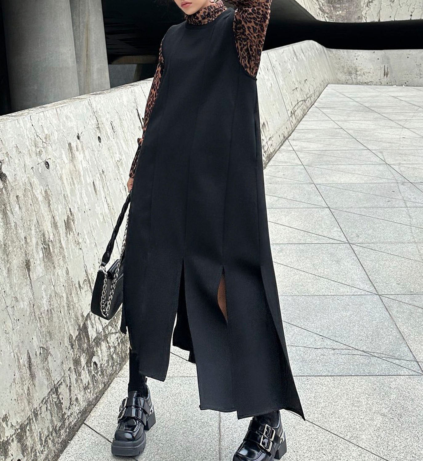Panel Sleeveless Dress - DIGS