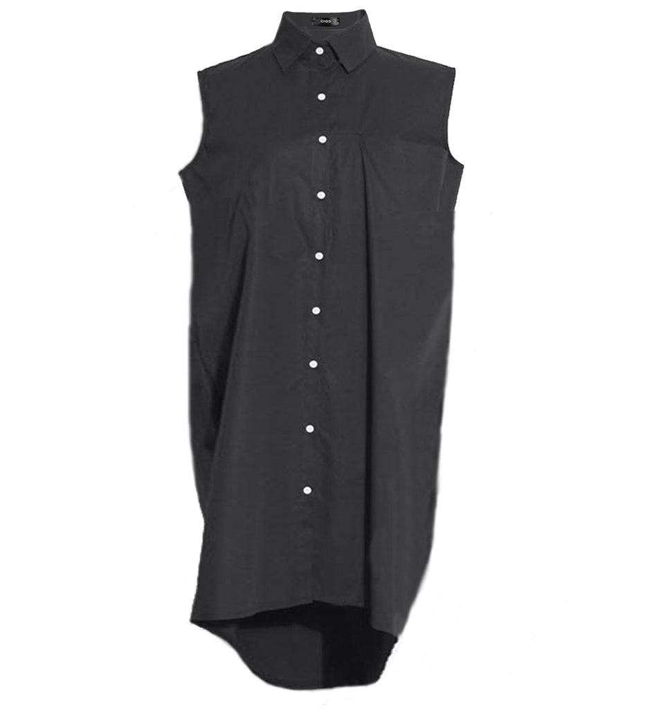 Poplin Cape Shirt Dress