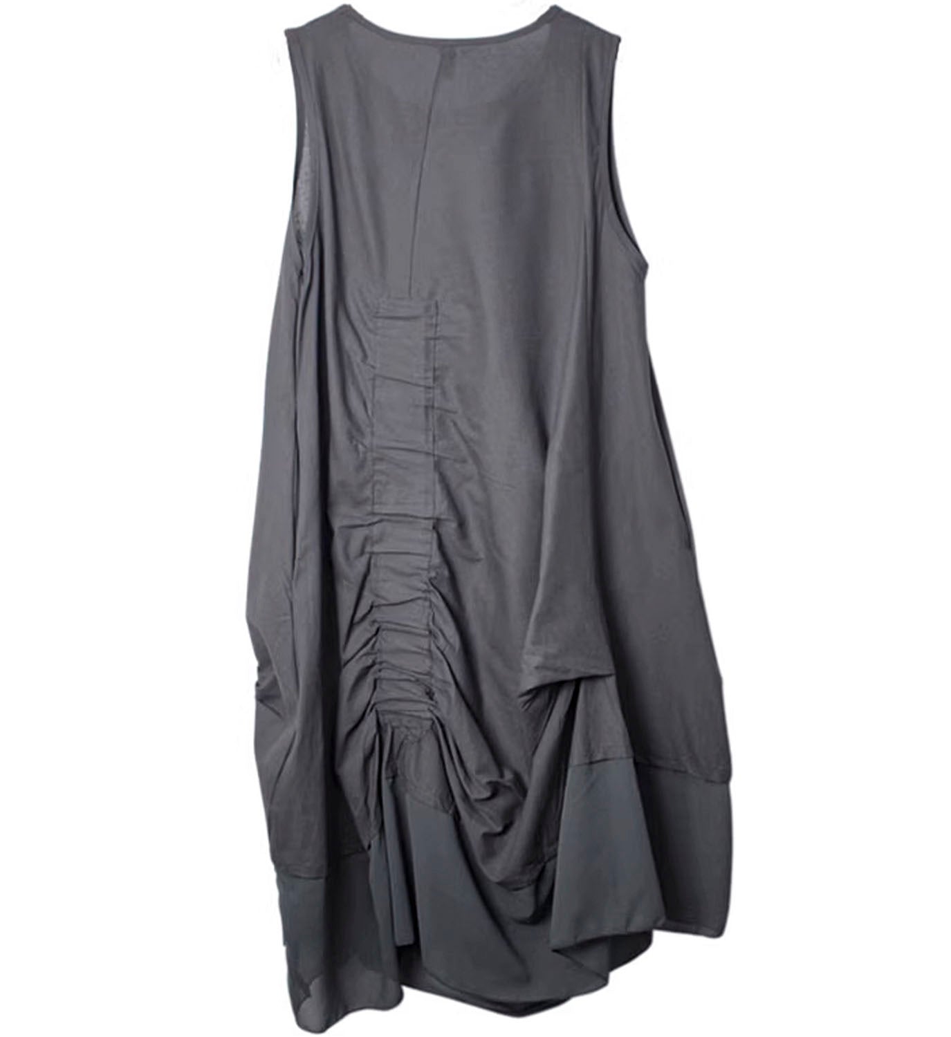 Chiffon Cotton Ruched Dress