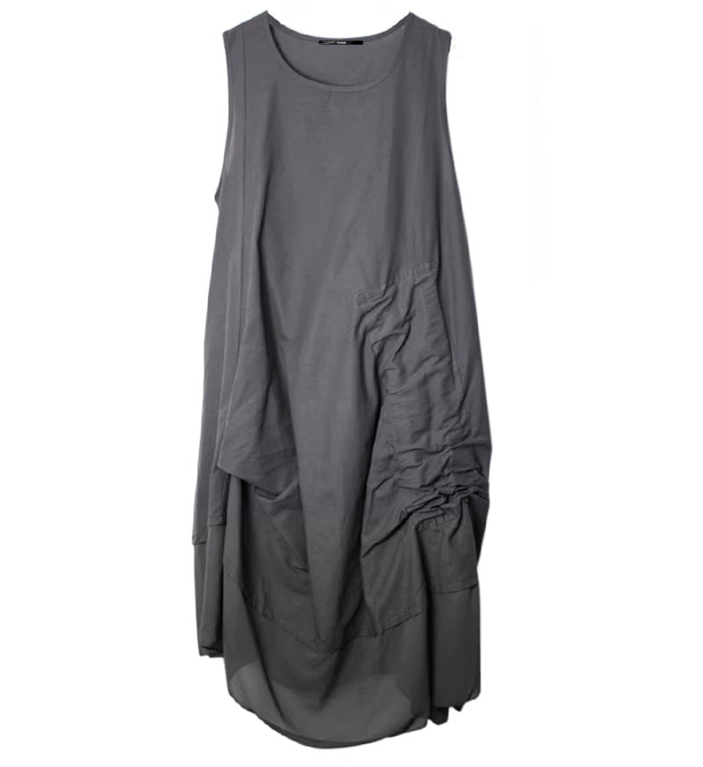 Chiffon Cotton Ruched Dress
