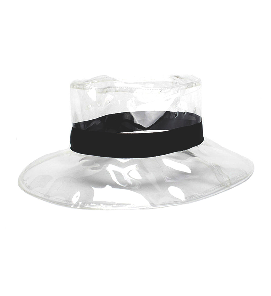 Transparent Rain Fedora Hat