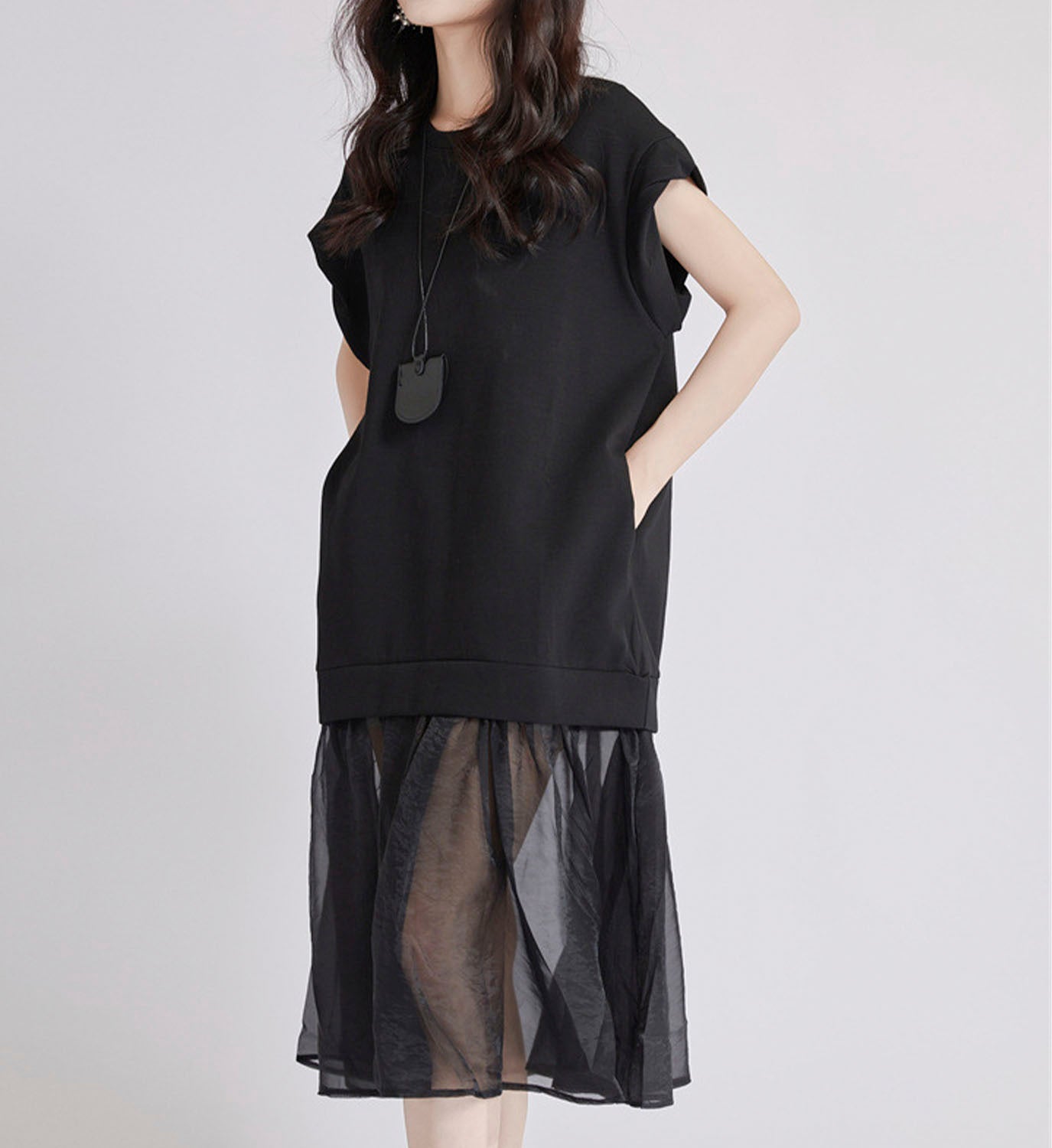 Jersey Chiffon Dress - DIGS