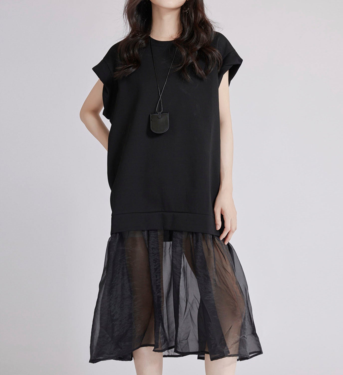 Jersey Chiffon Dress - DIGS