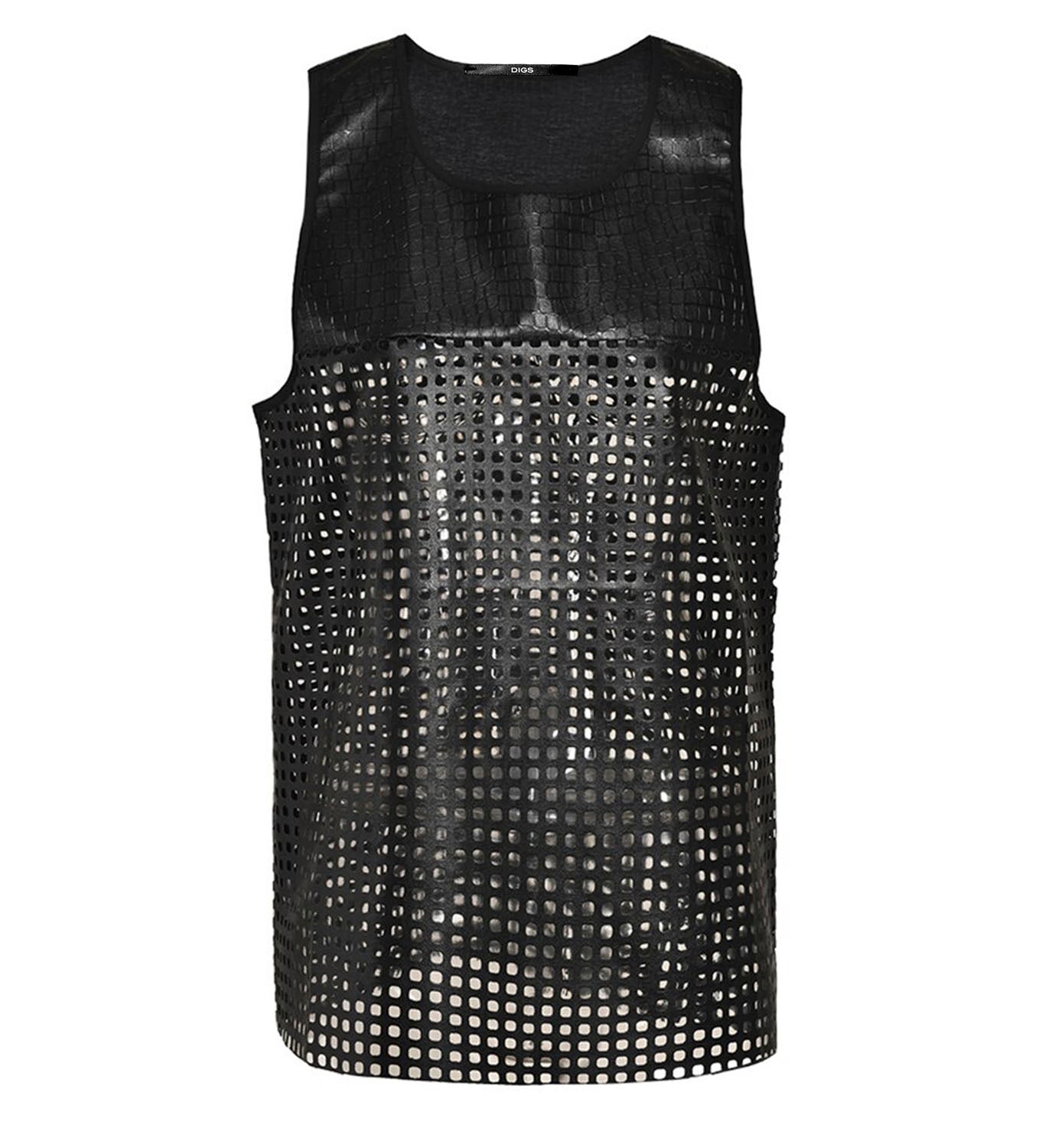 Cut Out Leather Tank