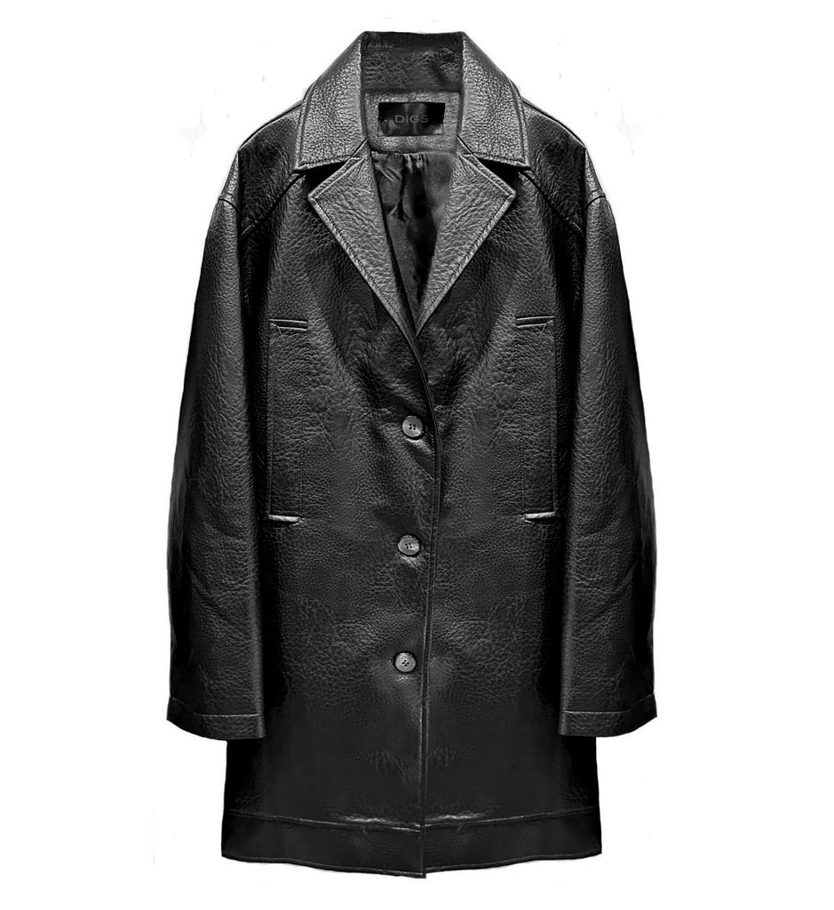 Leather Car Coat