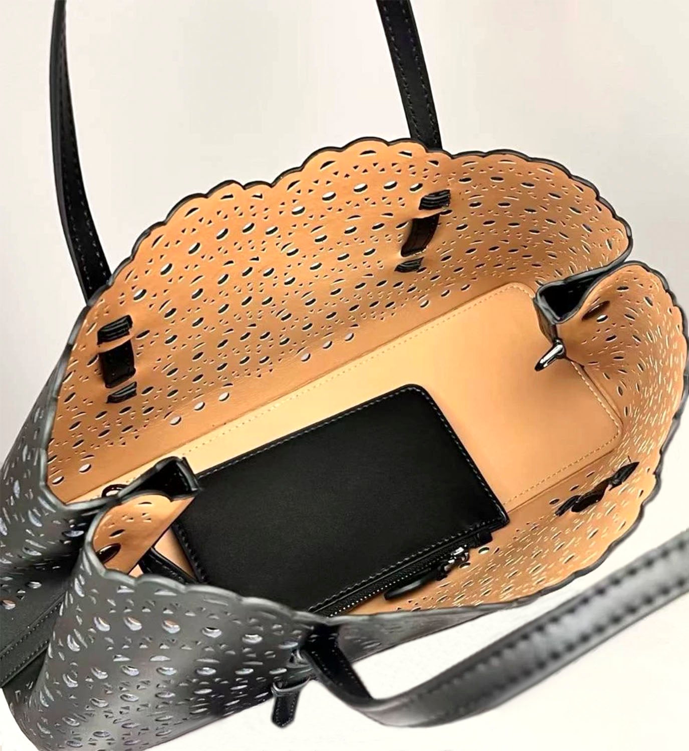 Cut Out Leather Bag 25cm