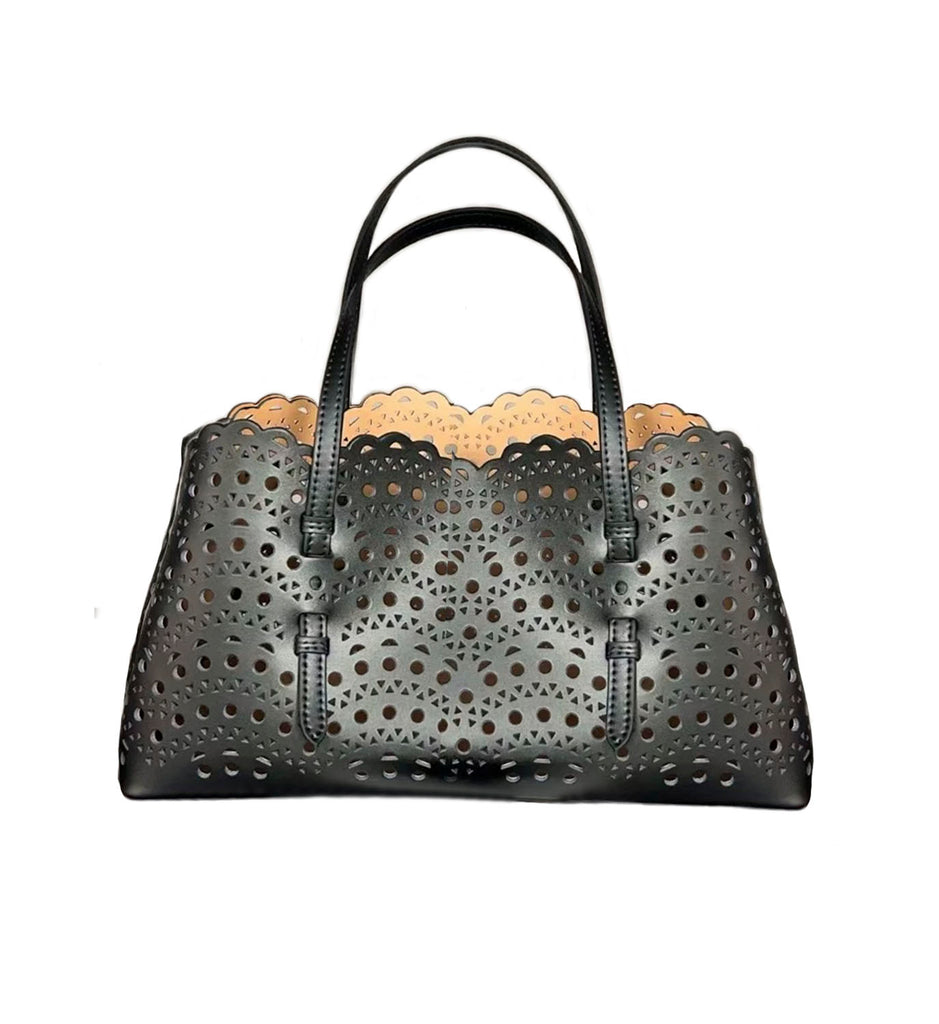 Cut Out Leather Bag Long