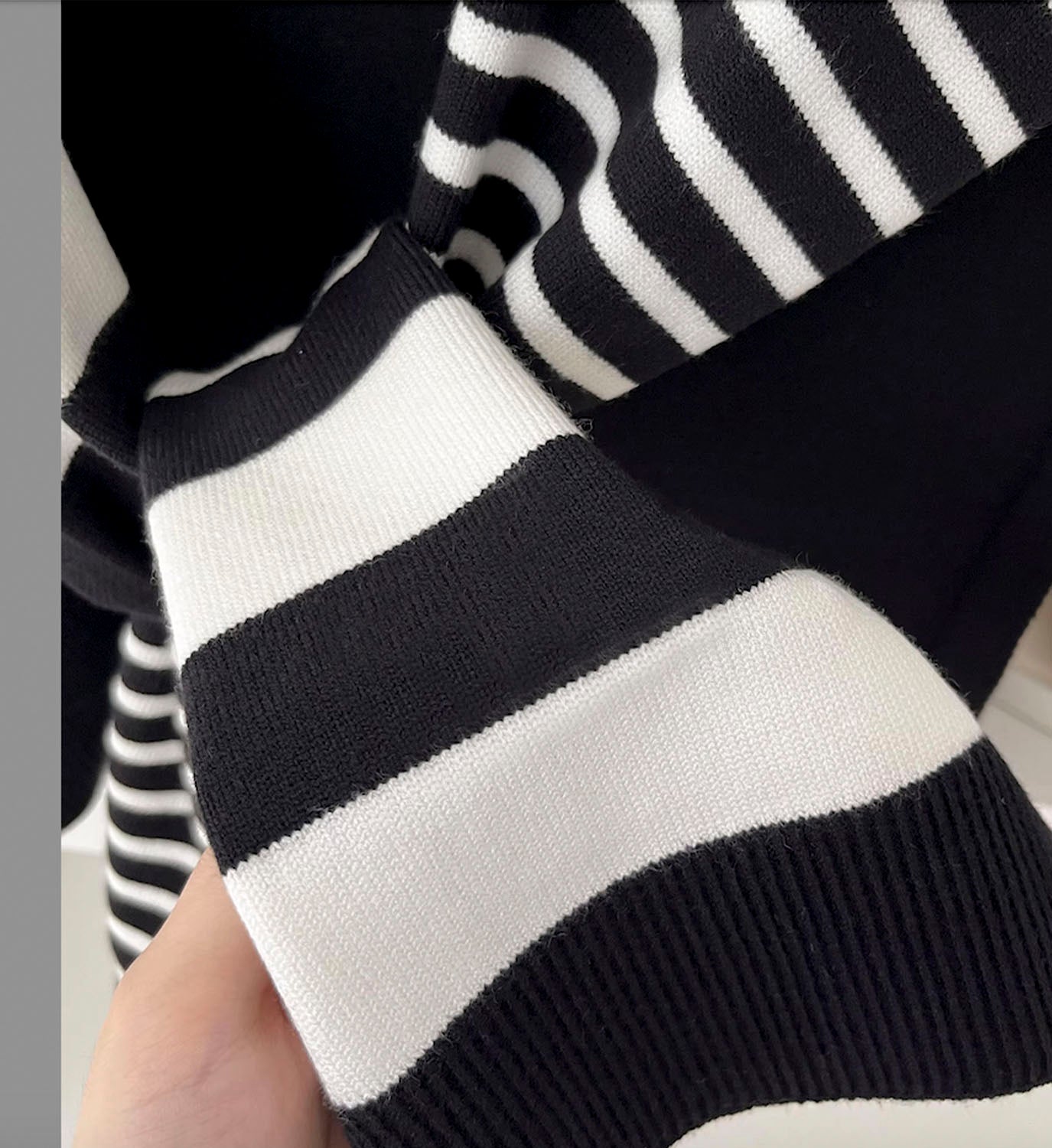 Multi Stripe Shoulder Sweater