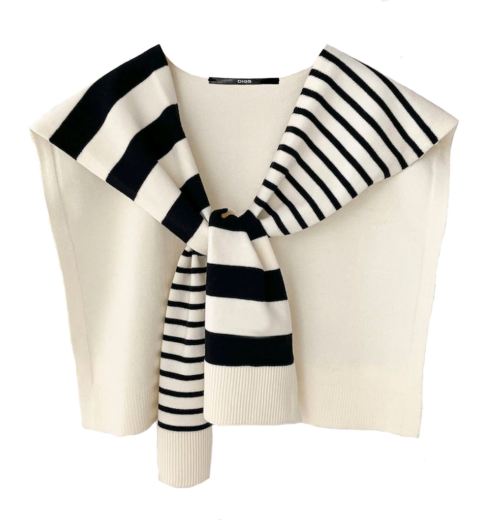 Multi Stripe Shoulder Sweater