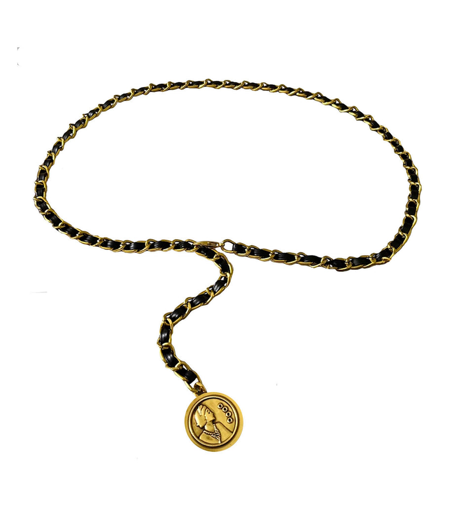 Leather Chain Belt