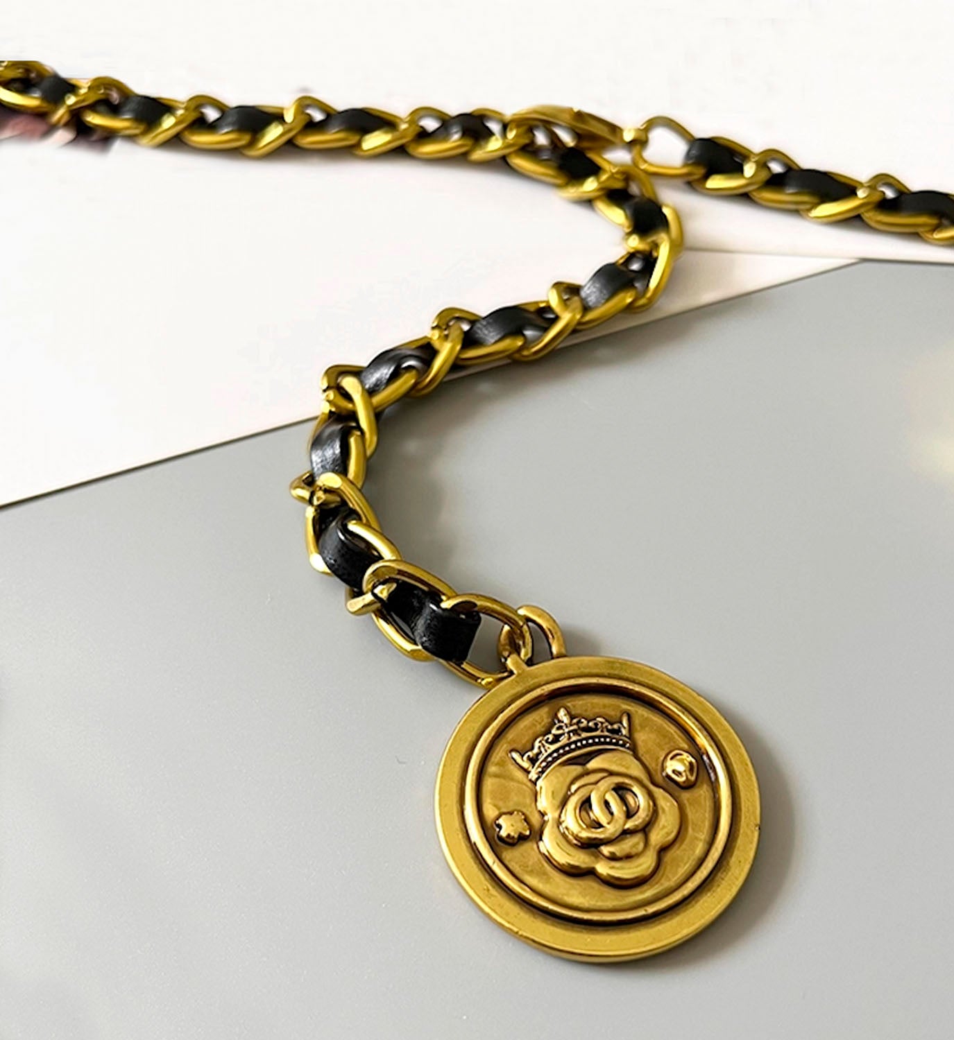 Leather Chain Belt