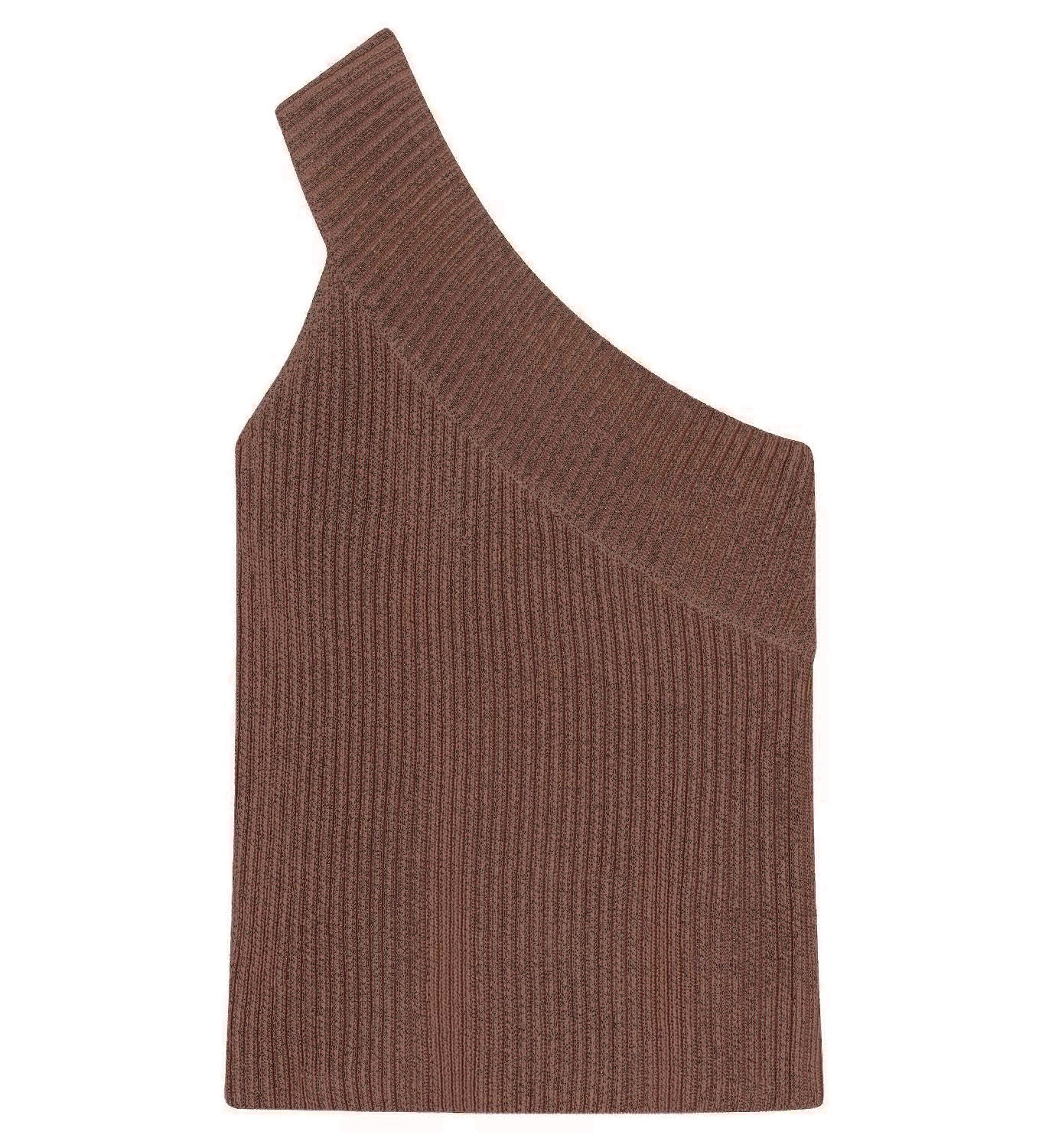 One Shoulder Rib Tank