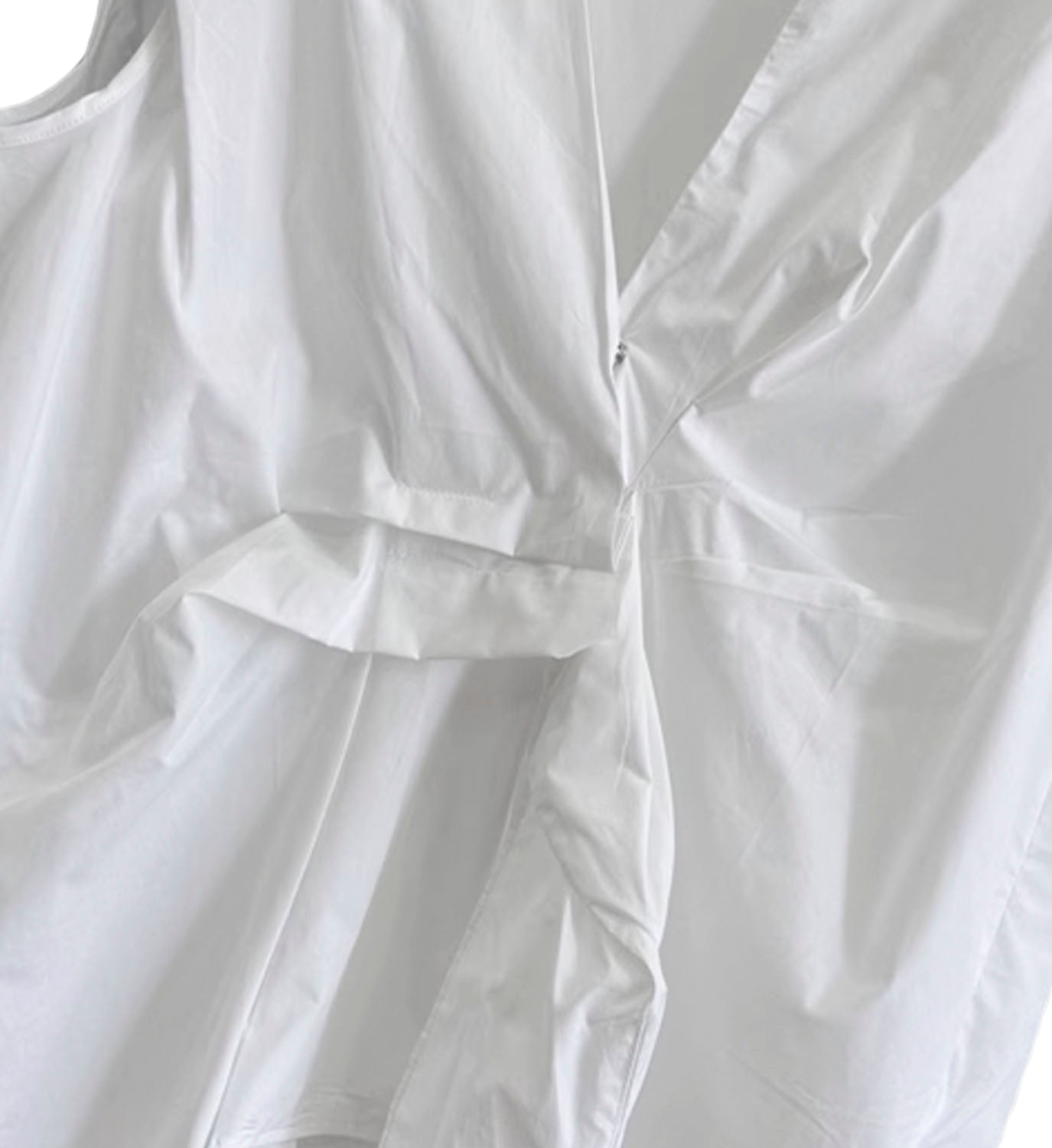 Drape Front Poplin Top - DIGS