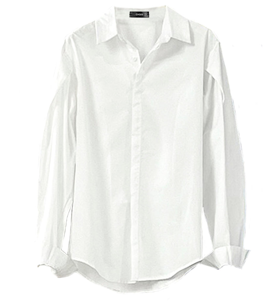 Pleated Sleeve Poplin Shirt