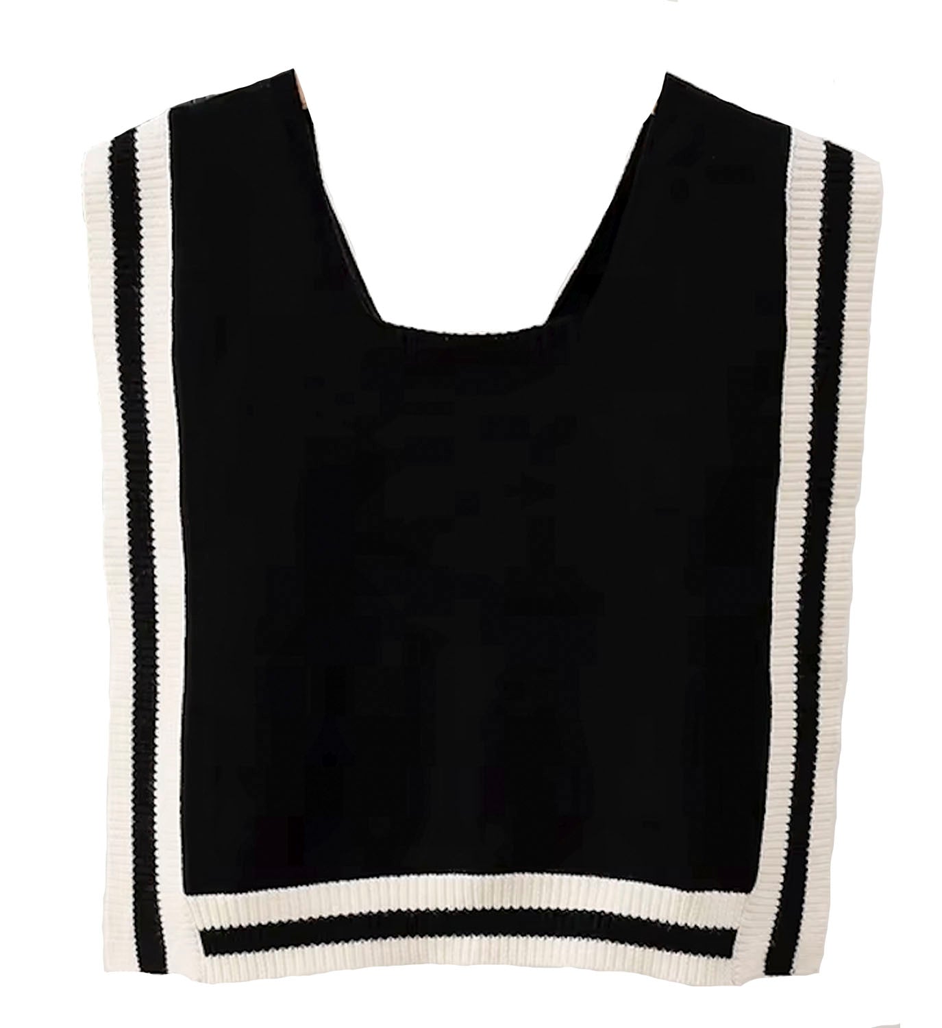Rib Stripe Shoulder Sweater