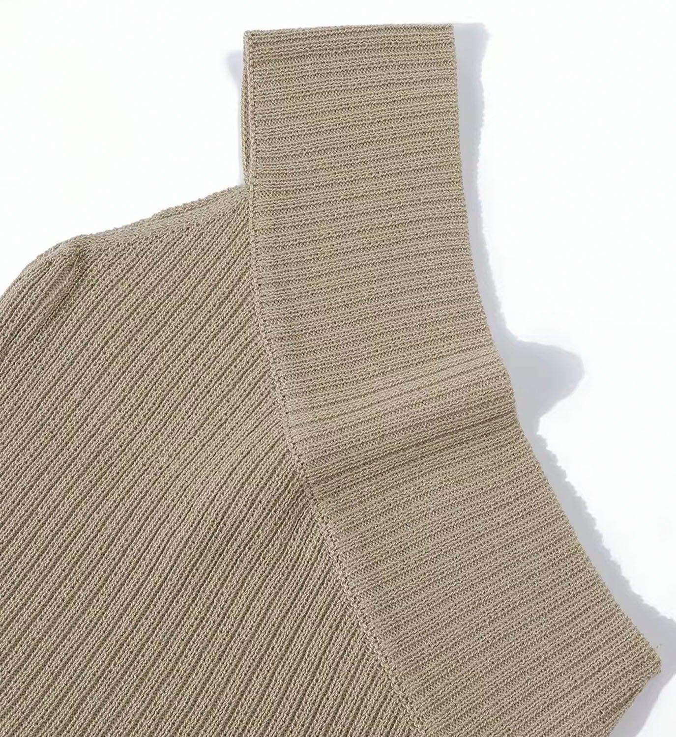 One Shoulder Rib Tank
