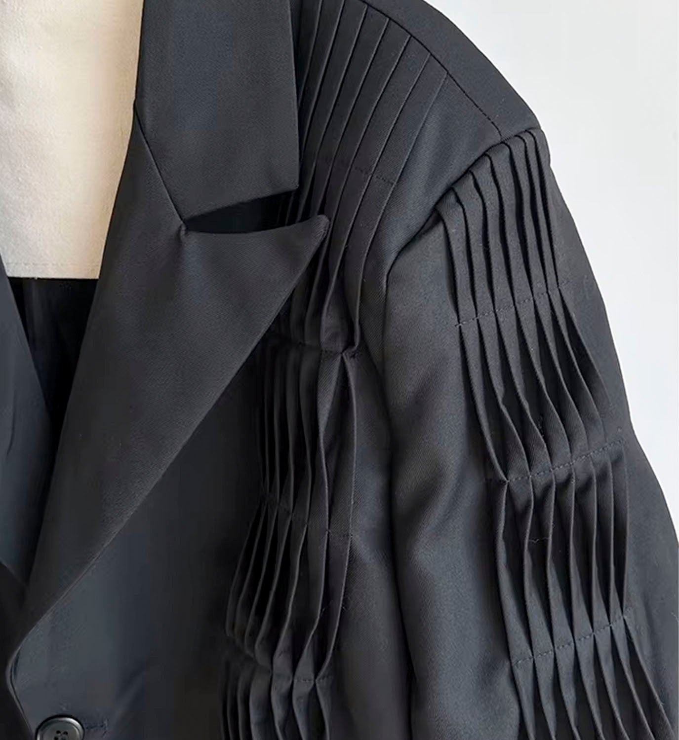 Multi Pleat Boyfriend Blazer - DIGS