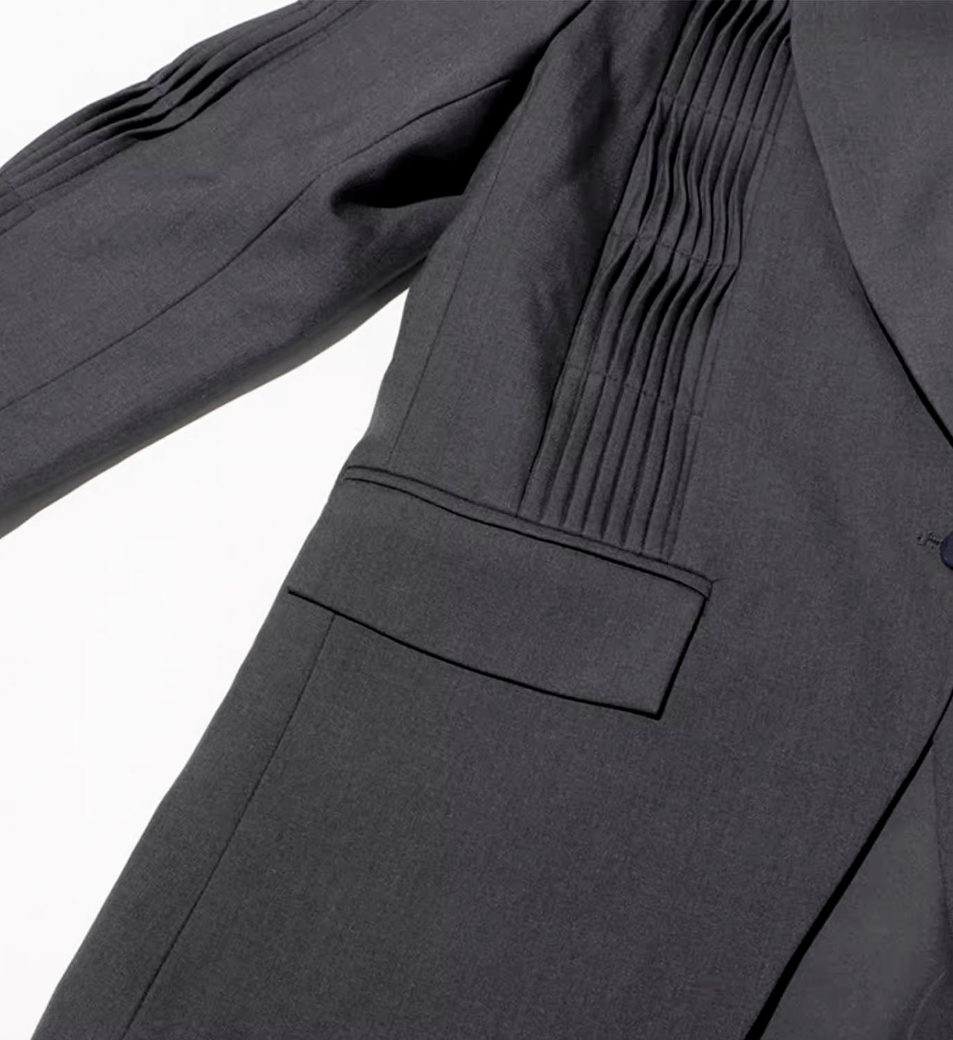 Multi Pleat Boyfriend Blazer - DIGS
