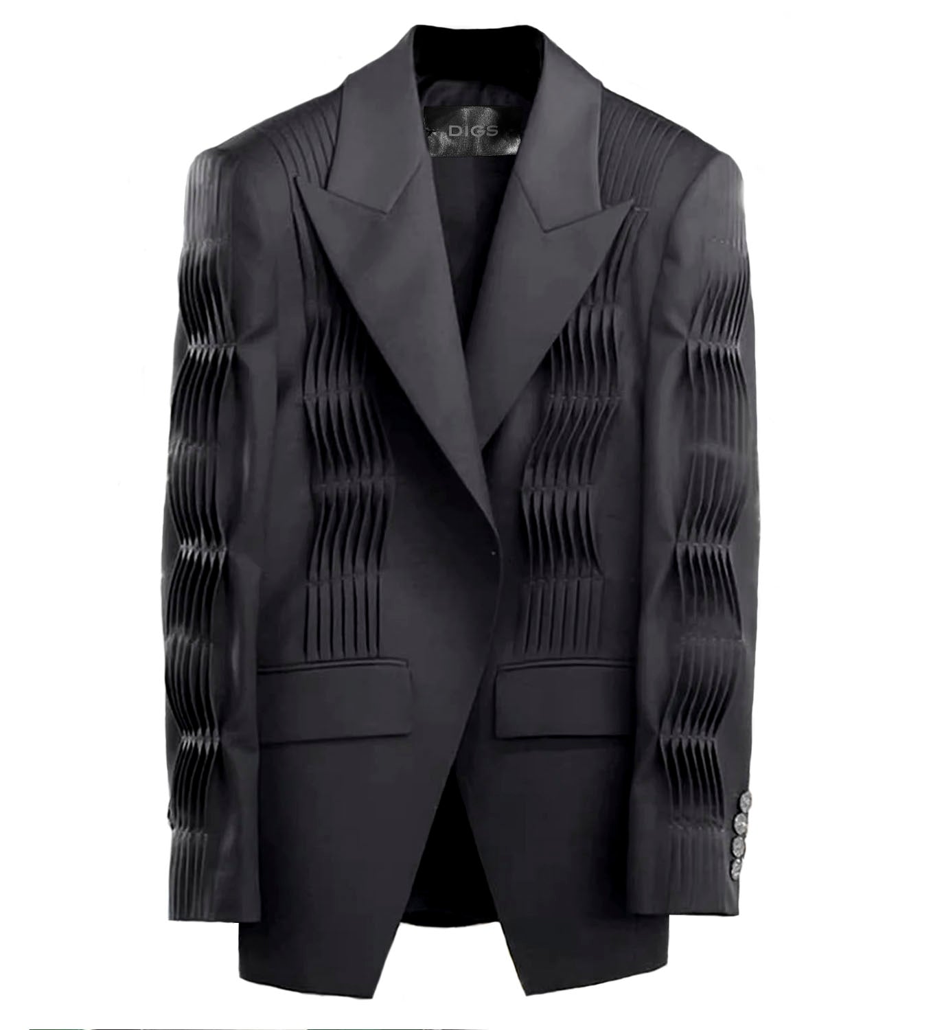 Multi Pleat Boyfriend Blazer - DIGS