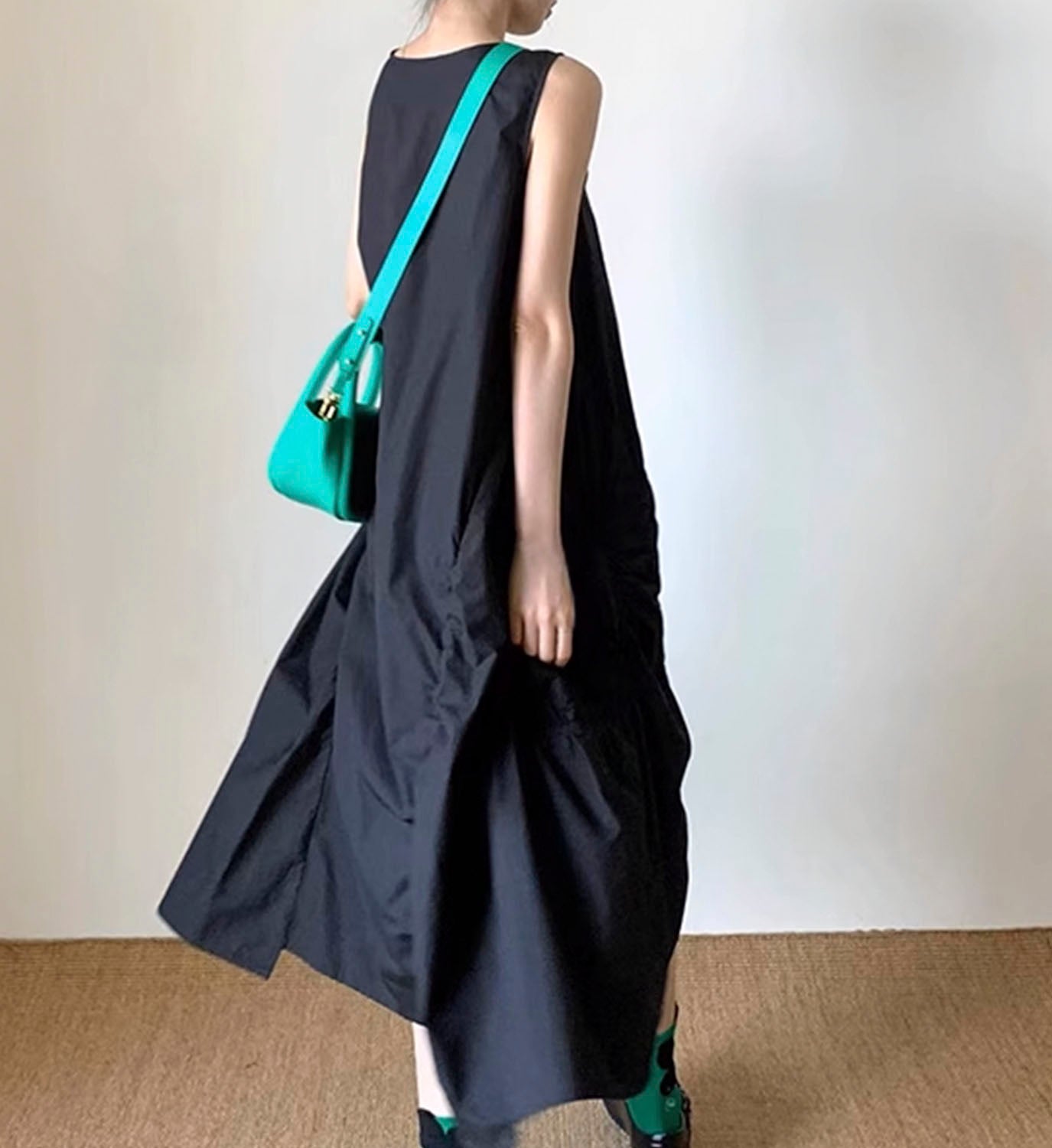 Ruched Poplin Dress - DIGS