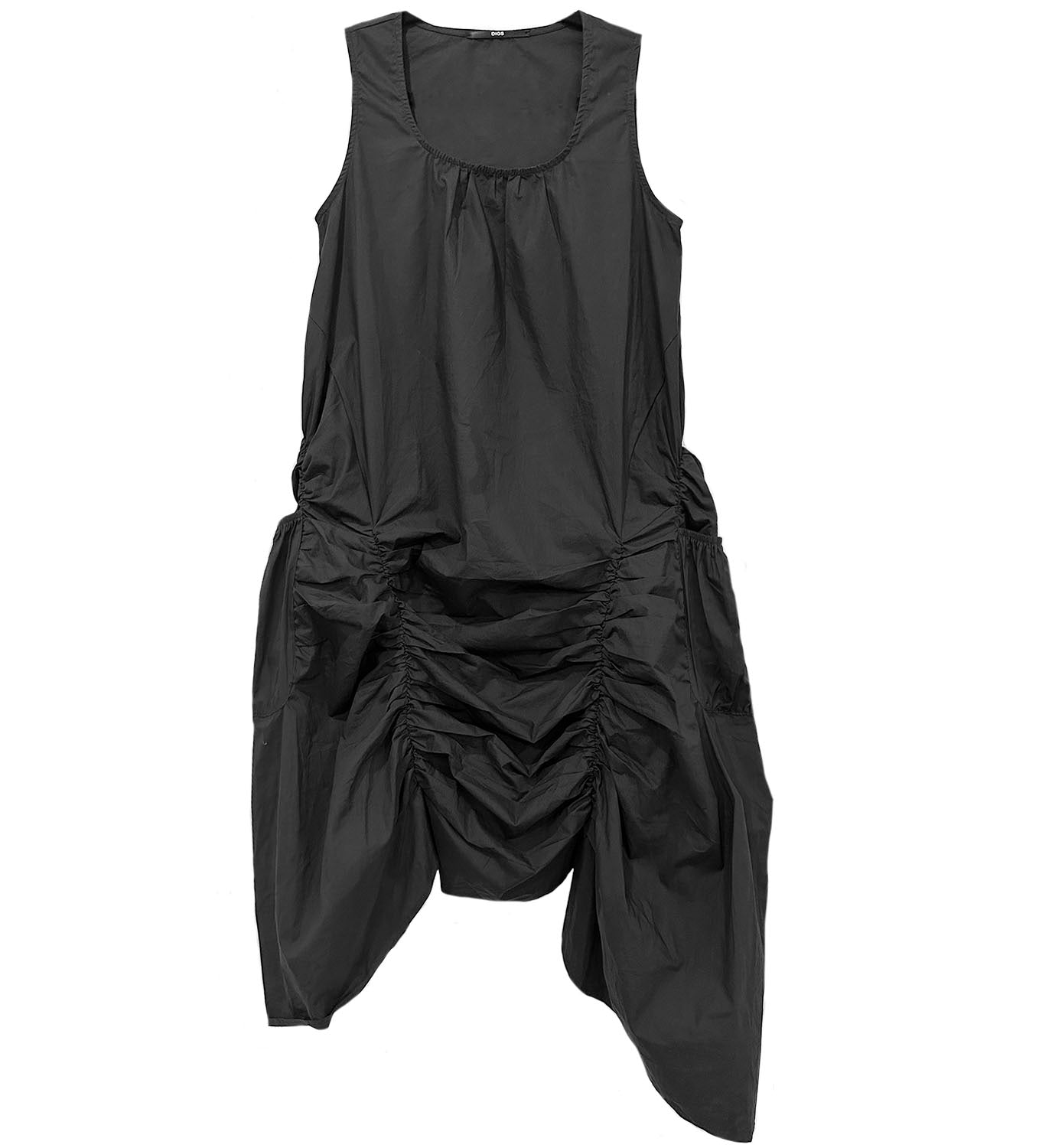 Ruched Poplin Dress - DIGS