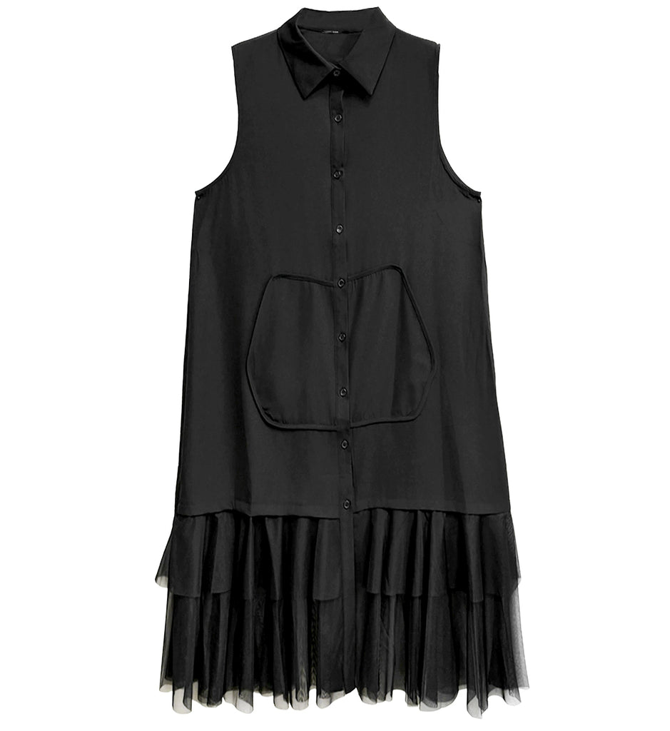 Chiffon Ruffle Midi Dress