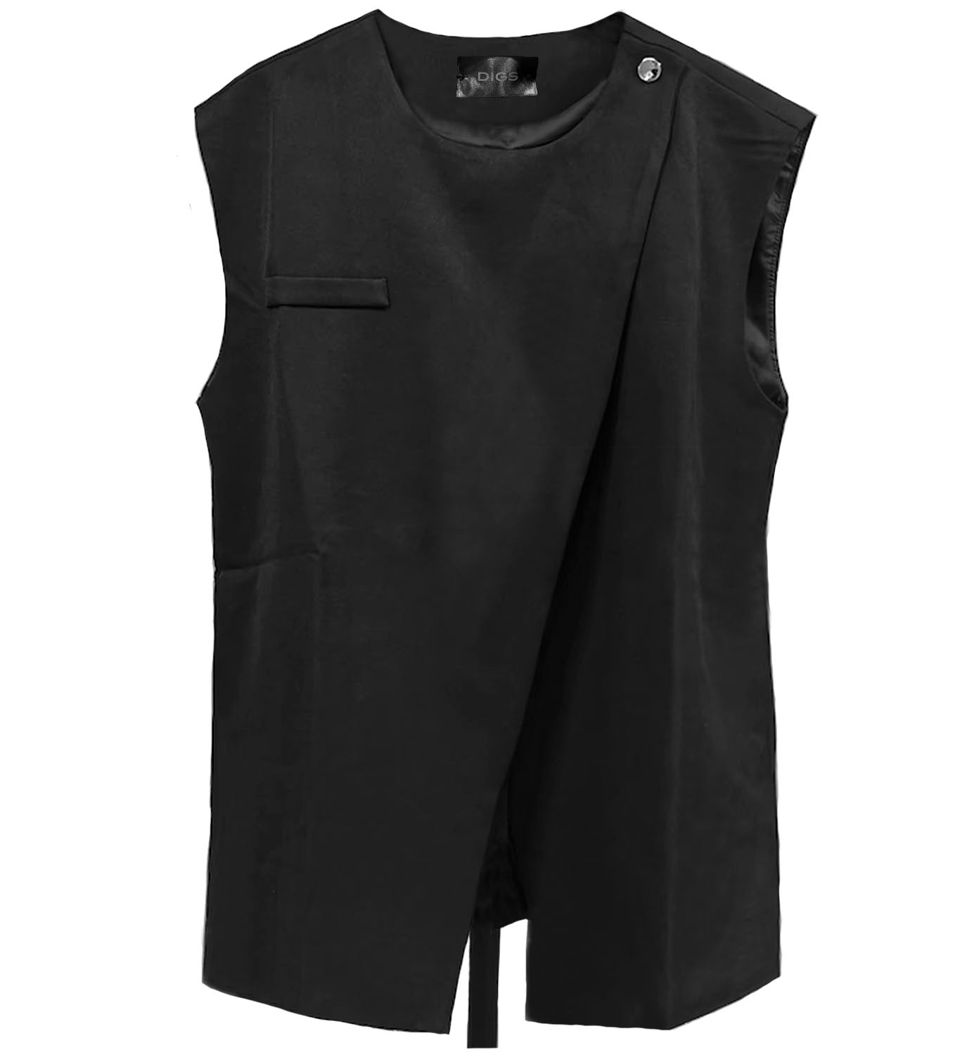 Diagonal Snap Vest