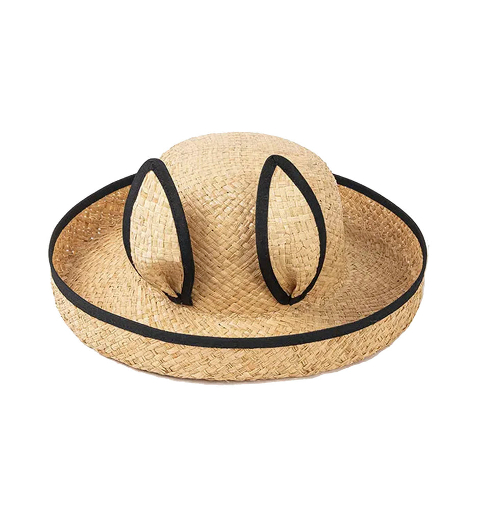 Ear Straw Fedora Hat