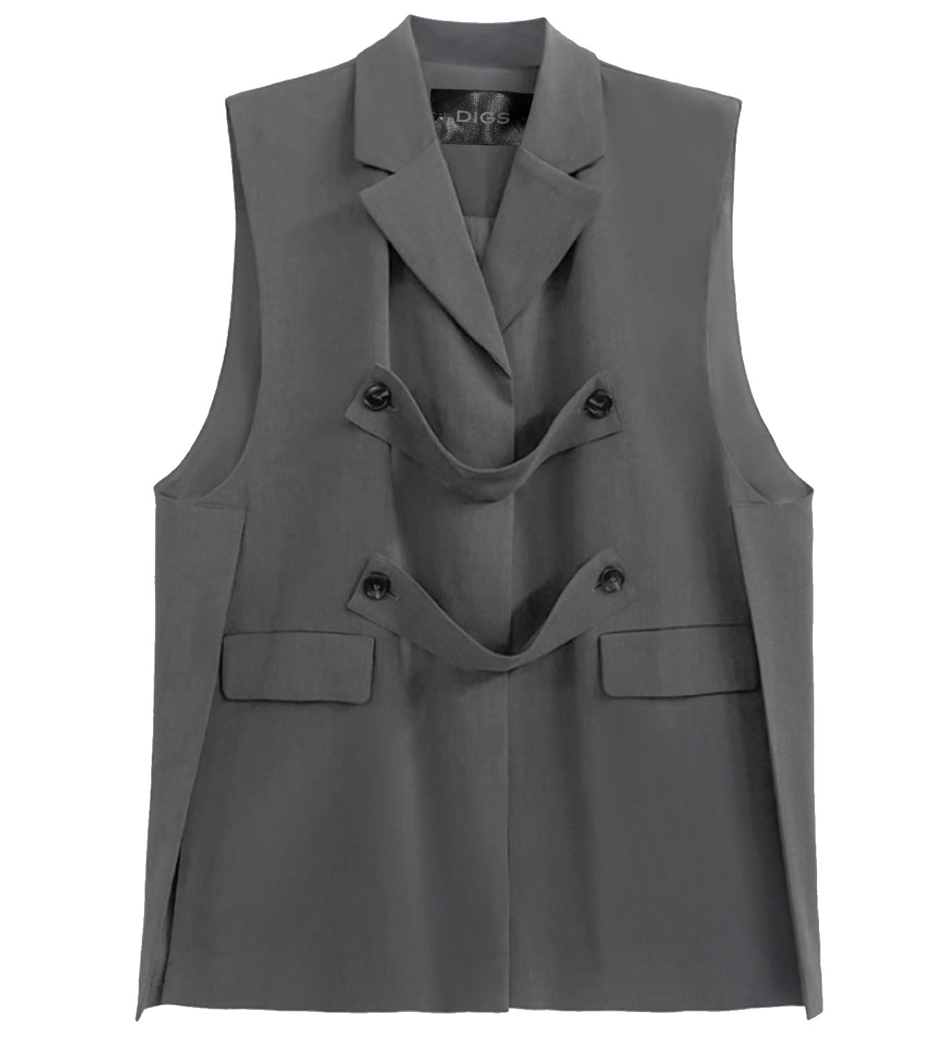 Button Tab Vest