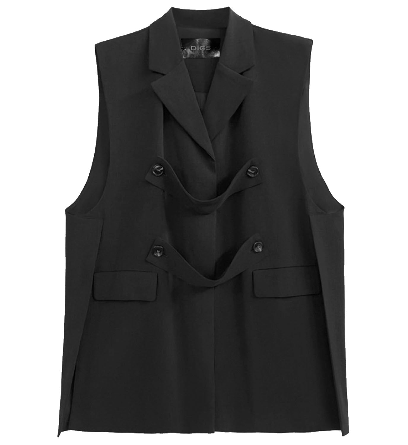 Button Tab Vest