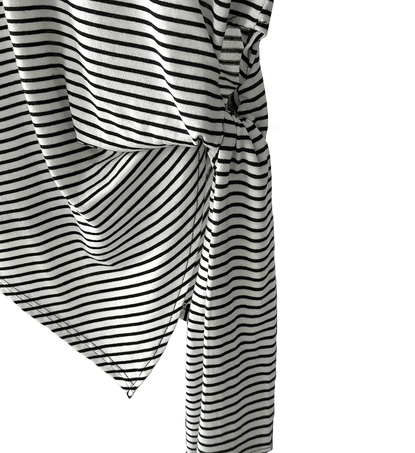 Stripe Jersey Tie Top