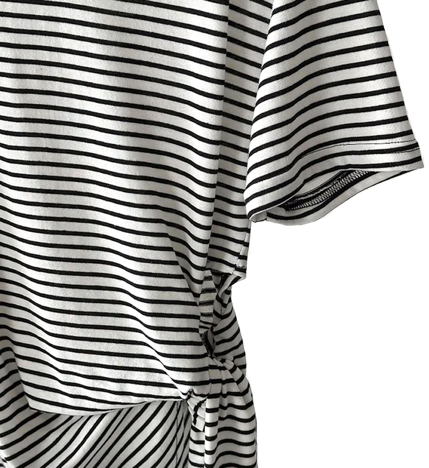 Stripe Jersey Tie Top