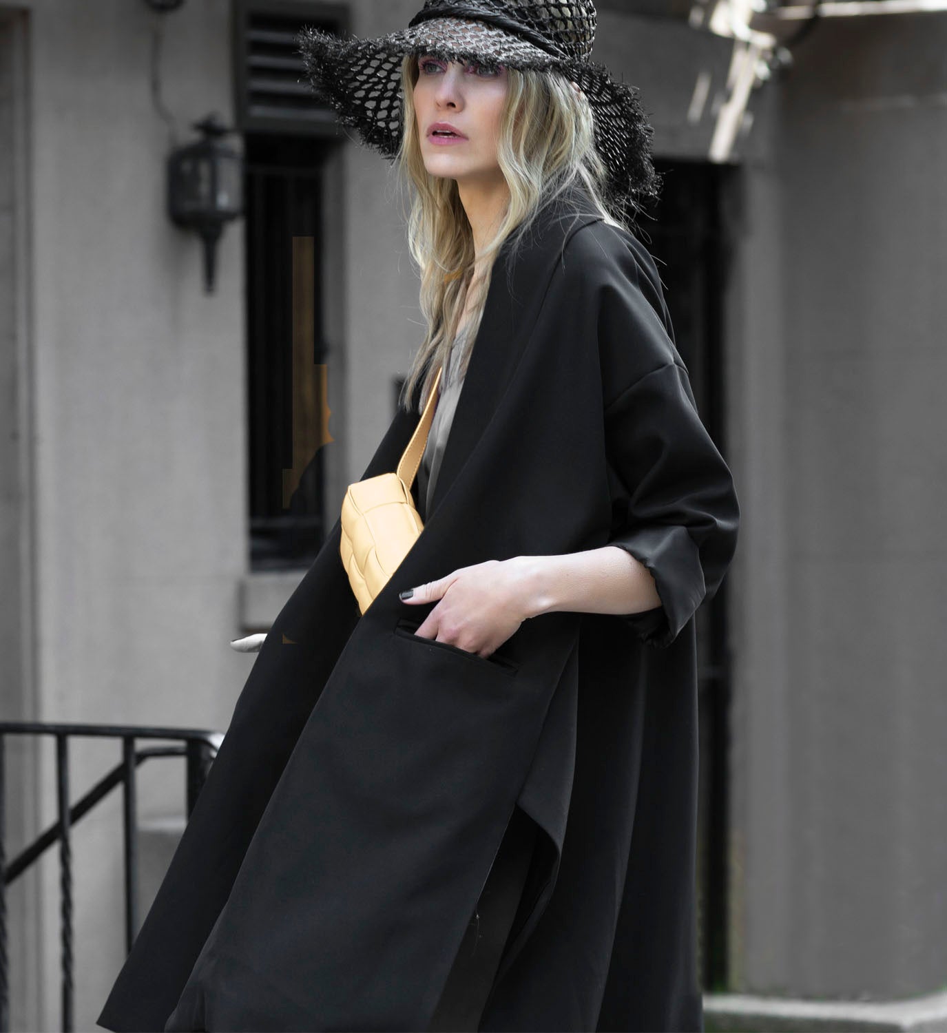 Slit Flared Coat